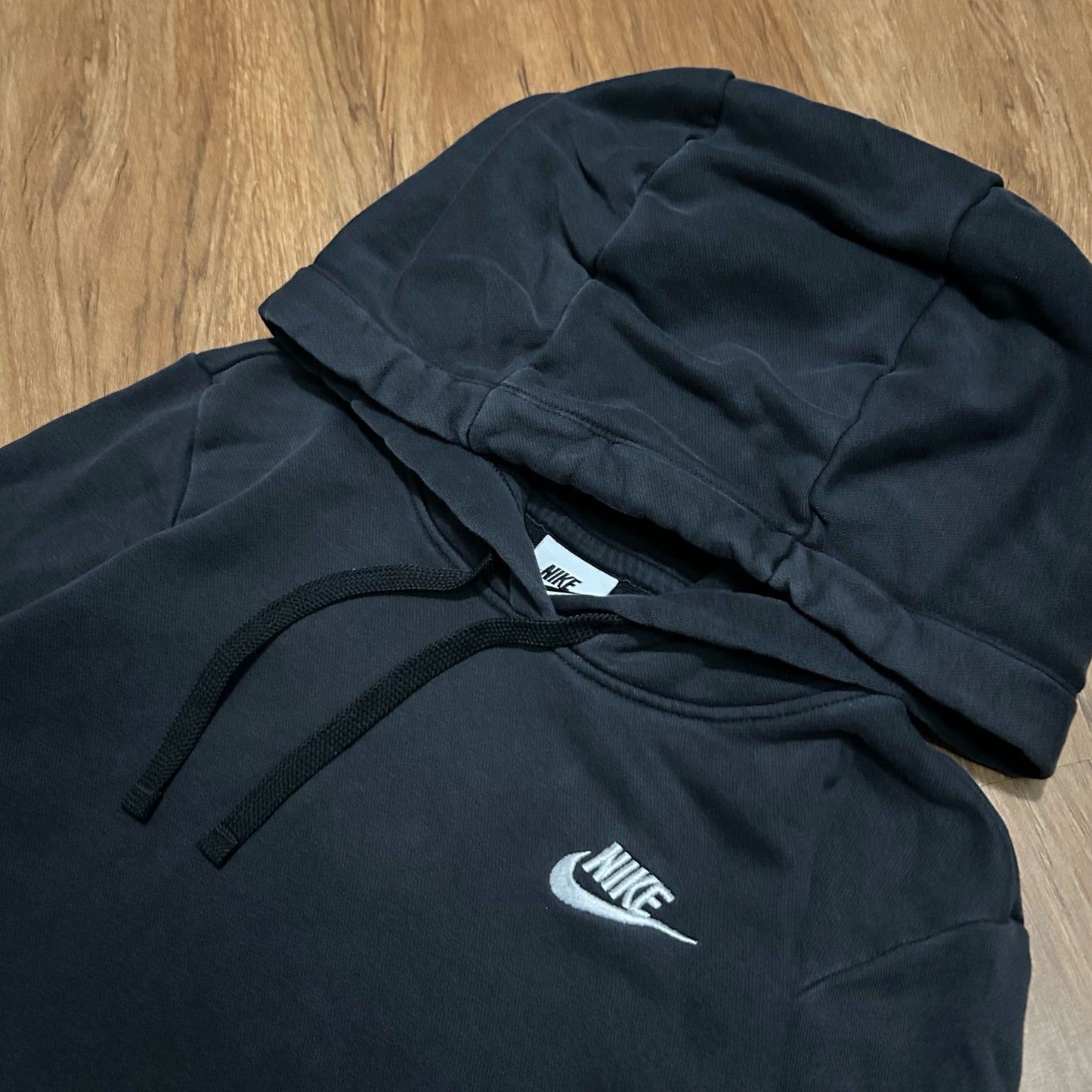 (XS) Modern Nike Sportswear Black Pullover Hoodie