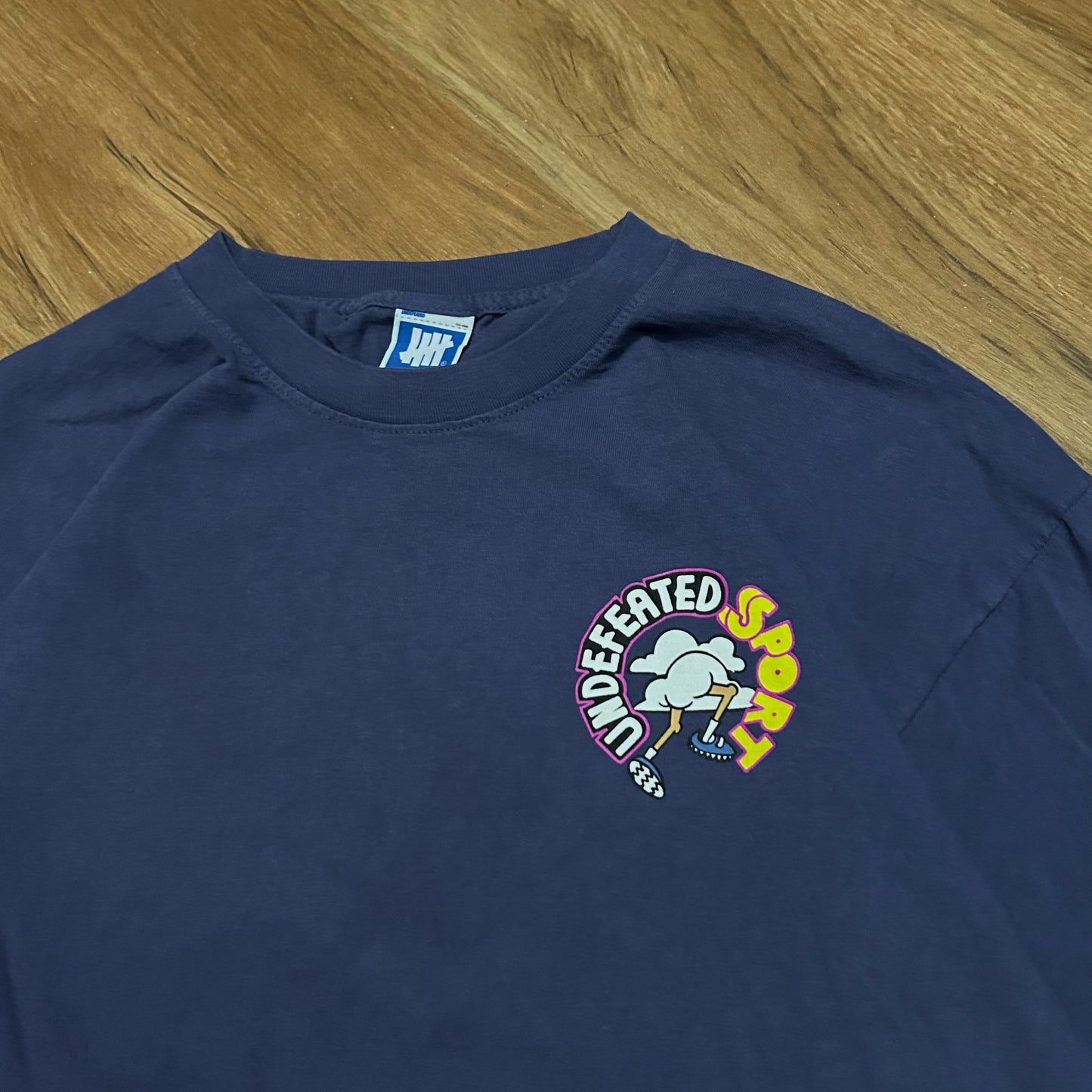 (L) Undefeated Sport Graphic Navy Longsleeve T-Shirt