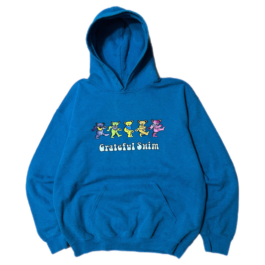 (M) Grateful Dead Bears Swim Blue Pullover Hoodie
