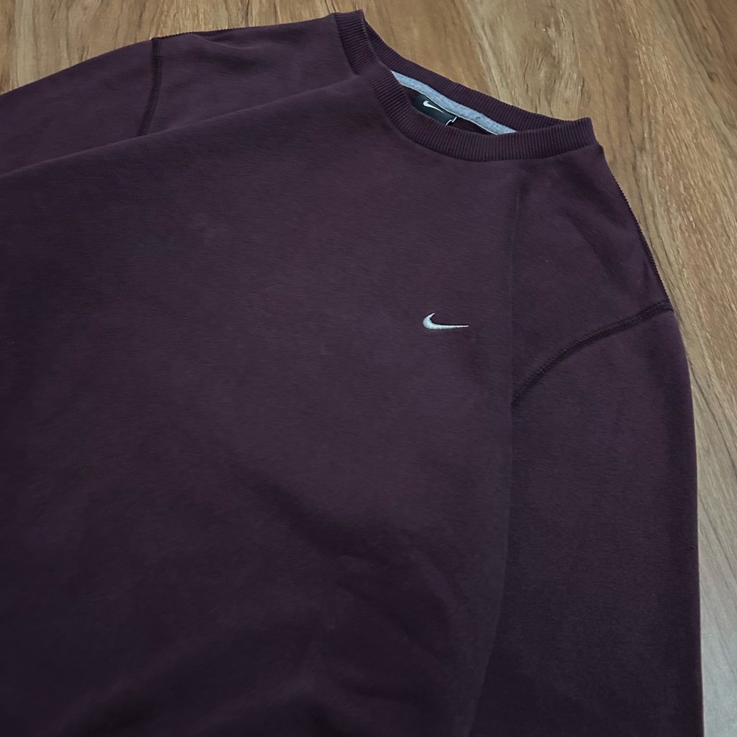 (L) Nike Solo Swoosh Night Maroon Pullover Crewneck