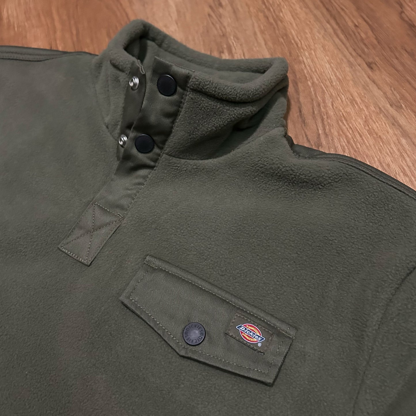 (S) Dickies Port Allen Polar Olive Green Fleece