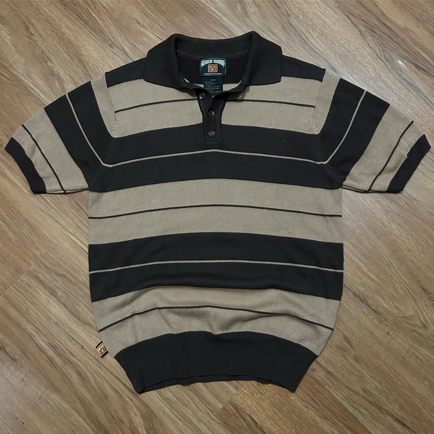 (S) Vintage FB County Charlie Brown Knit Polo Shirt