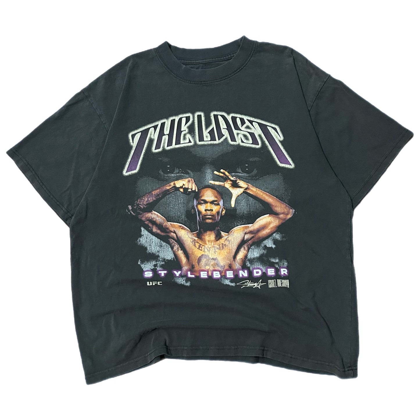 (L) UFC Israel Adesanya Last Stylebender Vintage Washed Graphic T-Shirt