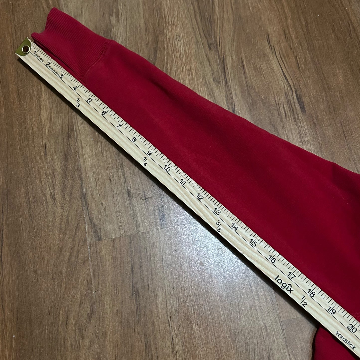 (S) Y2K Guess Woman's Red Dazzled Zip-Up Hoodie