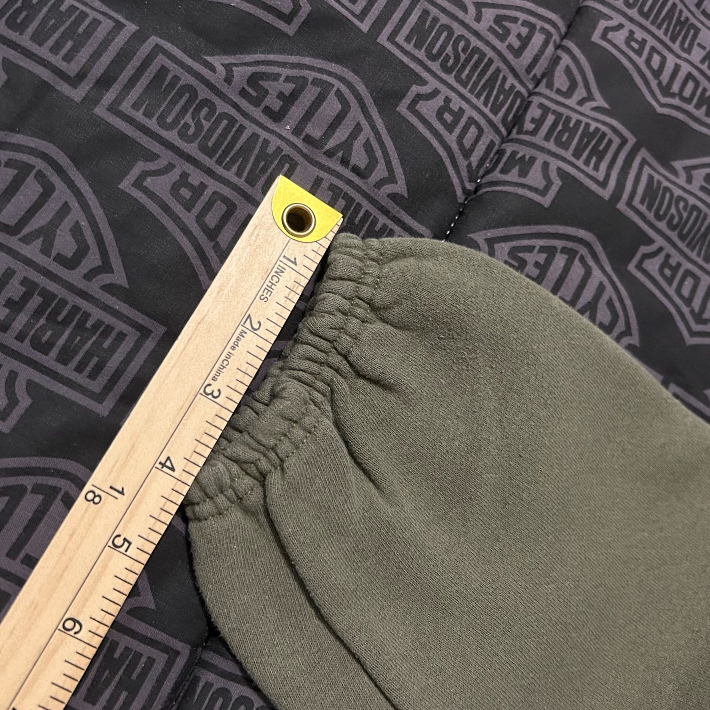 (M) Vintage Soffe USMC Marine Corps Olive Green Sweatpants