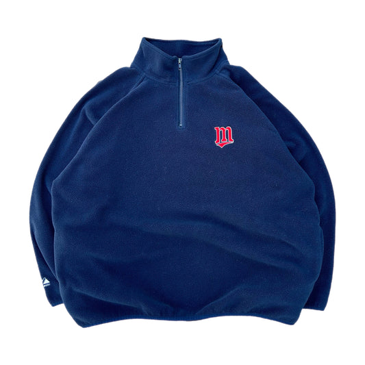 (XL) Vintage MLB Minnesota Twins Quarter-Zip Fleece