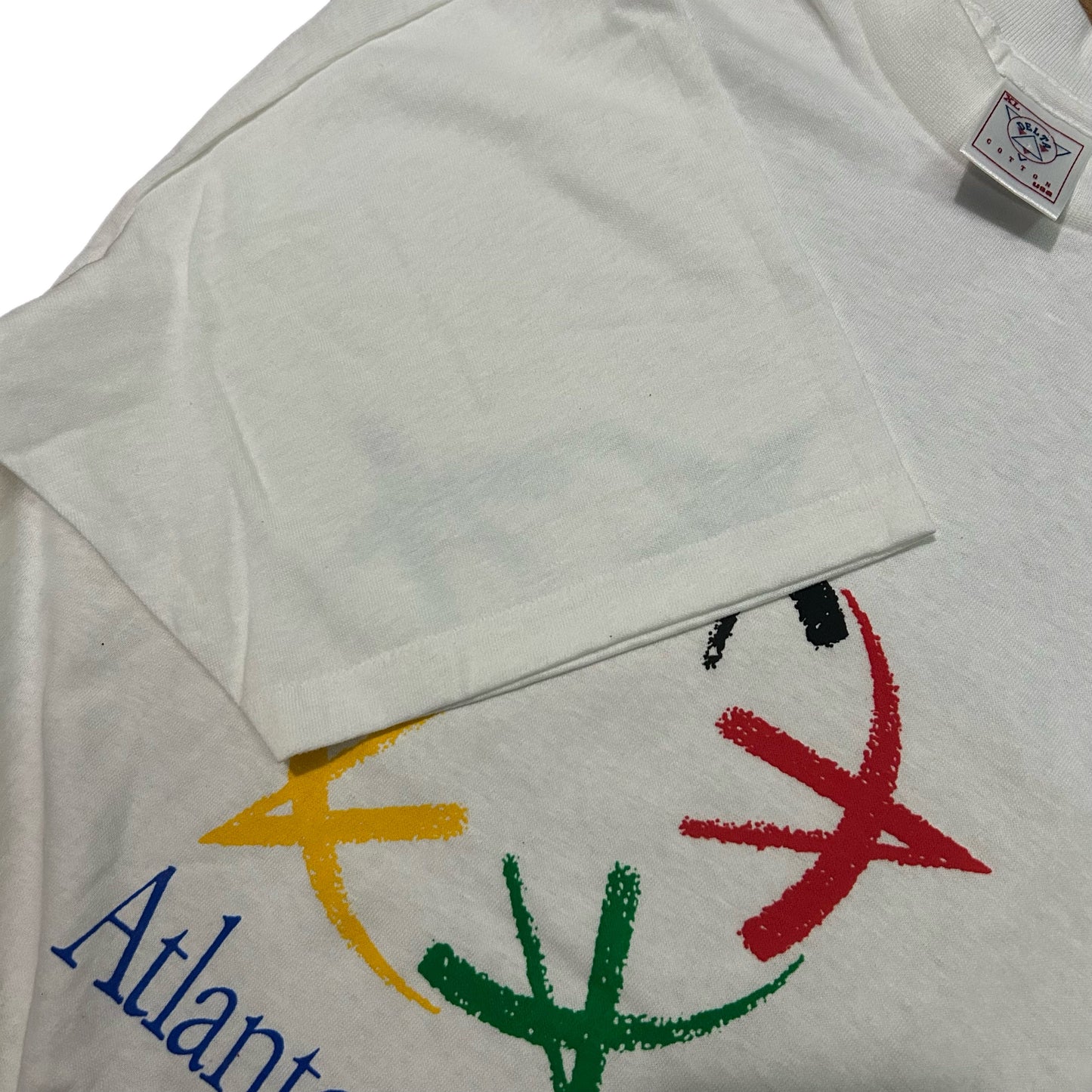 (XL) Vintage 1996 Atlanta Olympics White T-Shirt