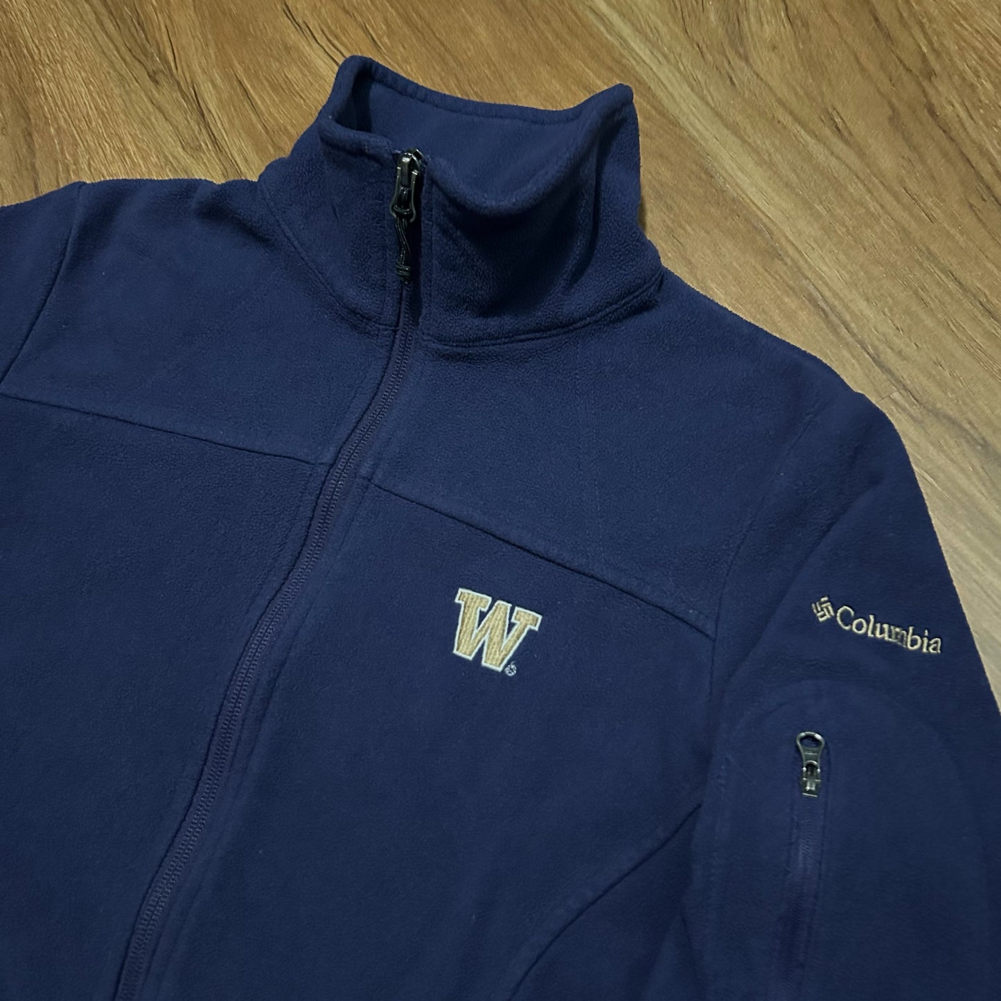 (S) Columbia Women's Washington Huskies Purple Full Zip Fleece Jacket