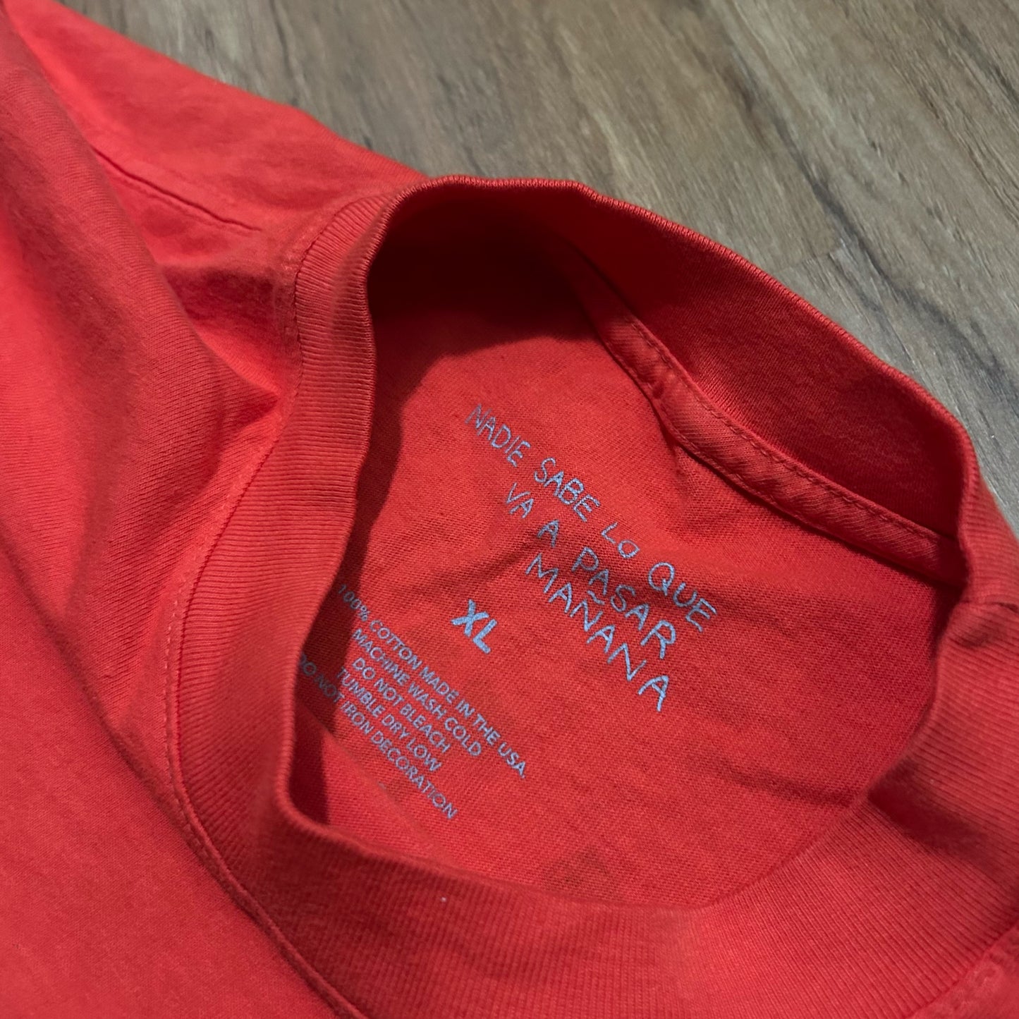 (XL) 2024 Bad Bunny Nadie Sabe Orange T-Shirt