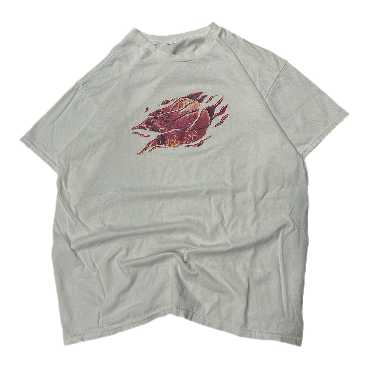 (M) Y2K Basketball Flames Shirt