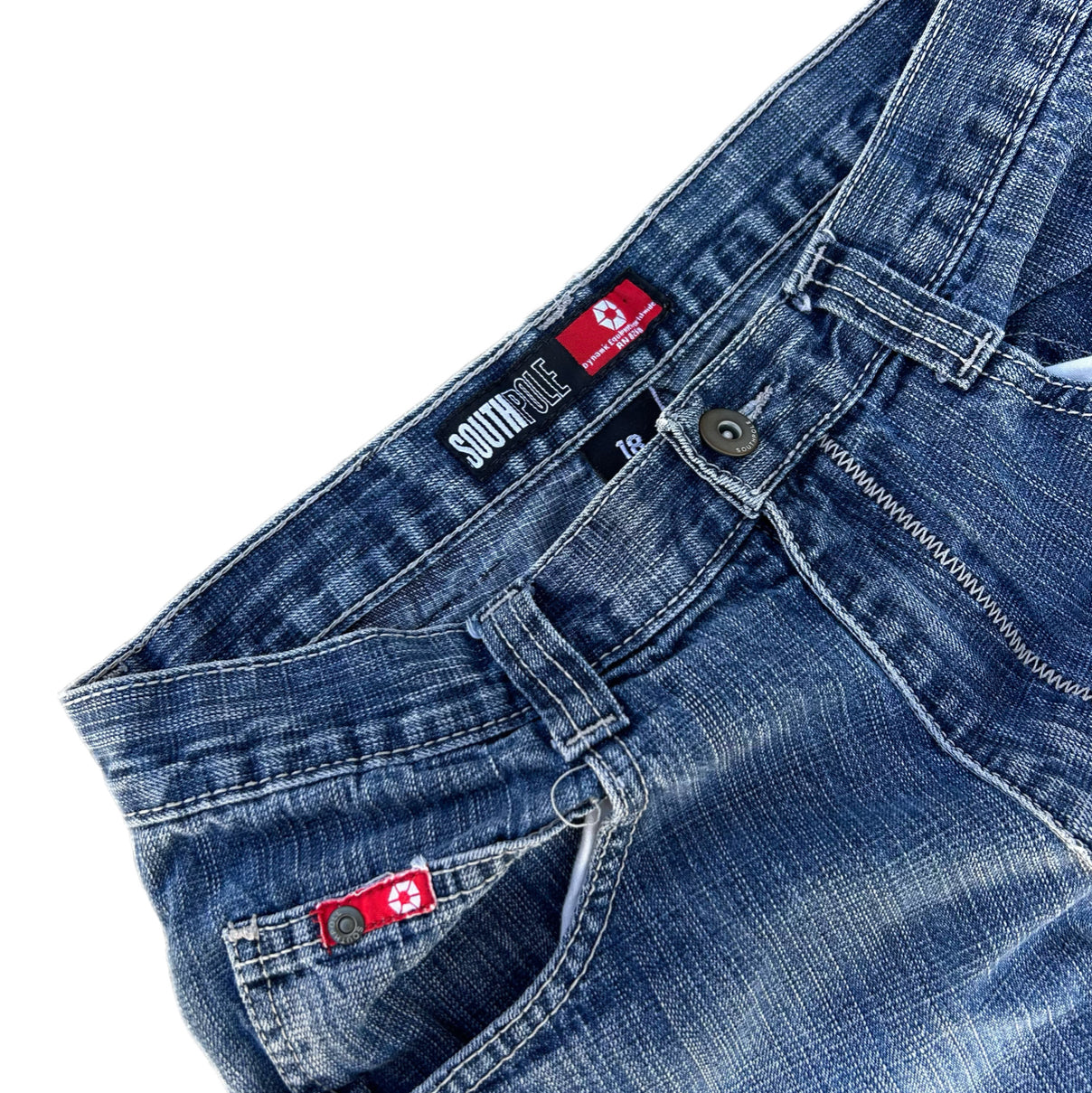 (18) Y2K Kids South Pole Jeans