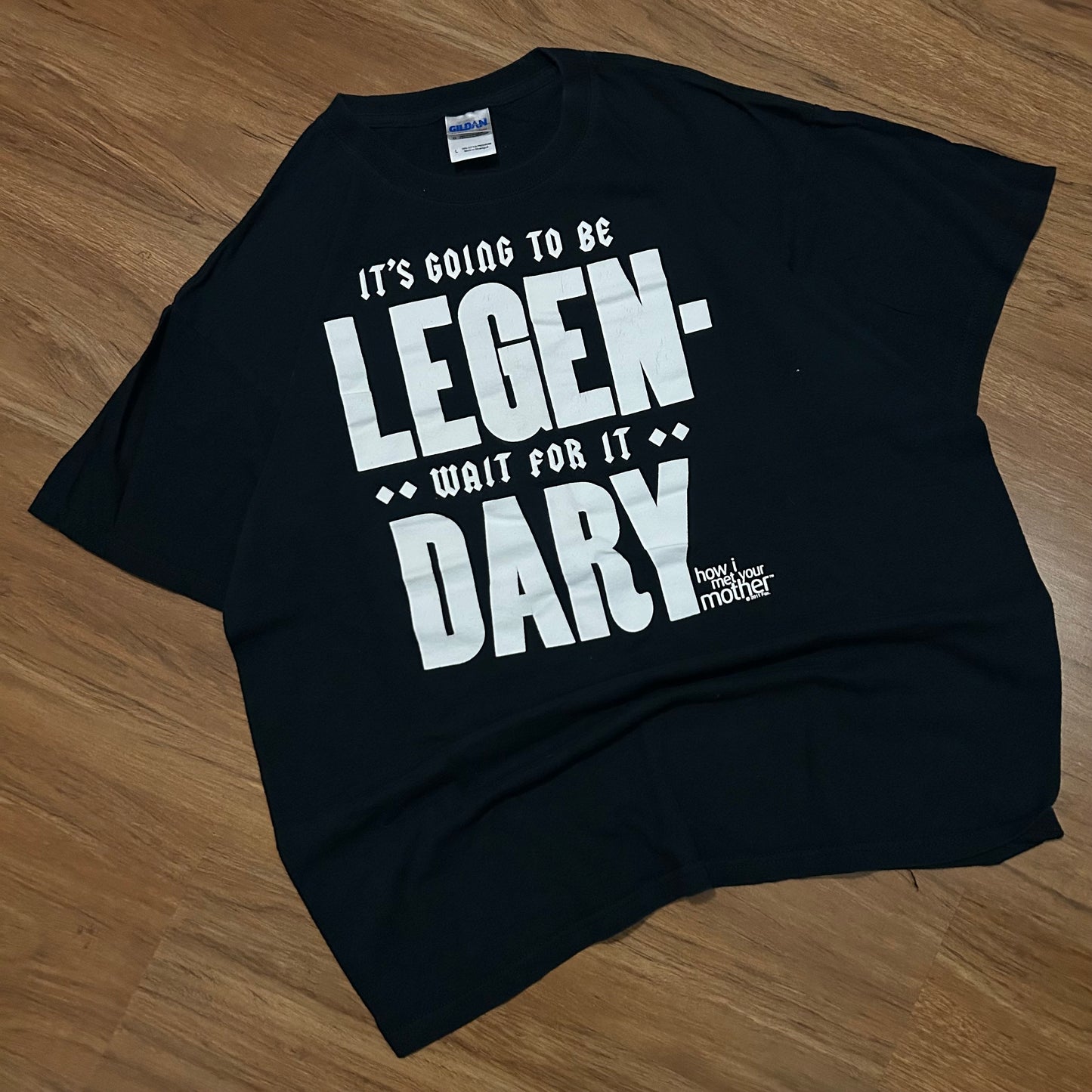 (L) 2011 How I Met Your Mother Promo Black T-Shirt