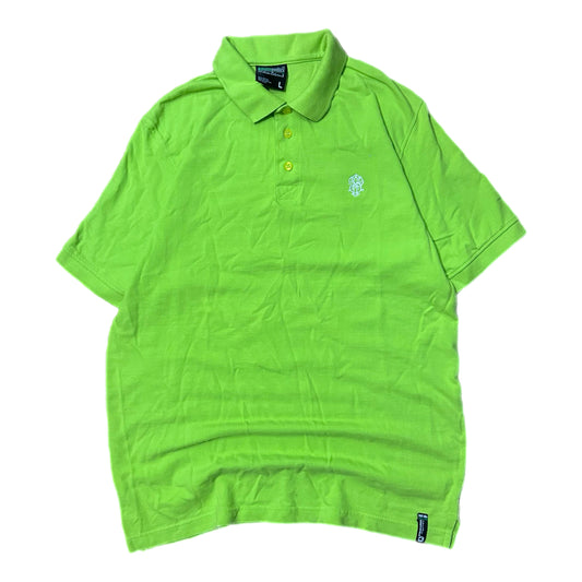 (L) Y2K Southpole Denim Lime Green Polo Shirt