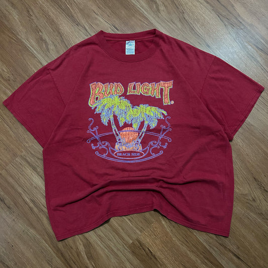 (XL) Vintage 2000s Bud Light Beach Side Graphic T-Shirt