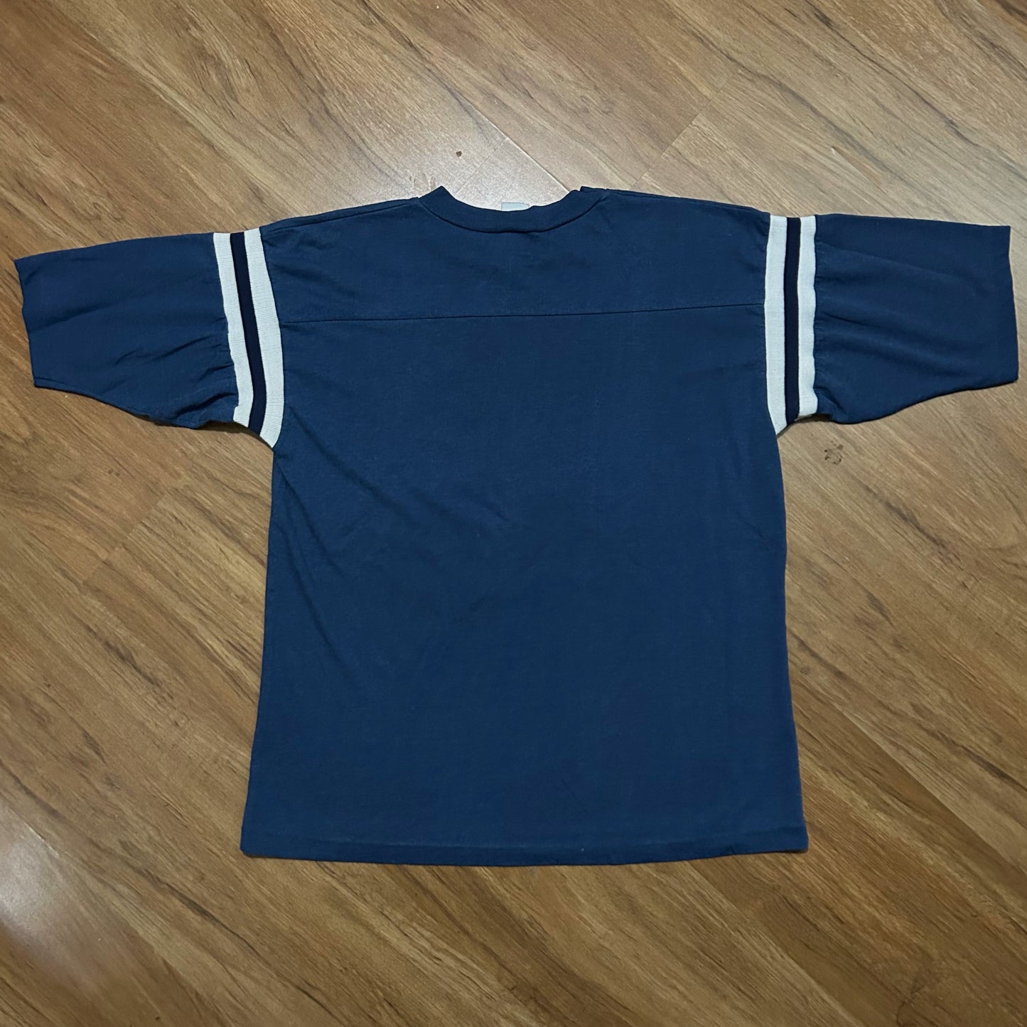 (S/M) Vintage 90s Notre Dame Fighting Irish Single Stitch Jersey Stripe T-Shirt