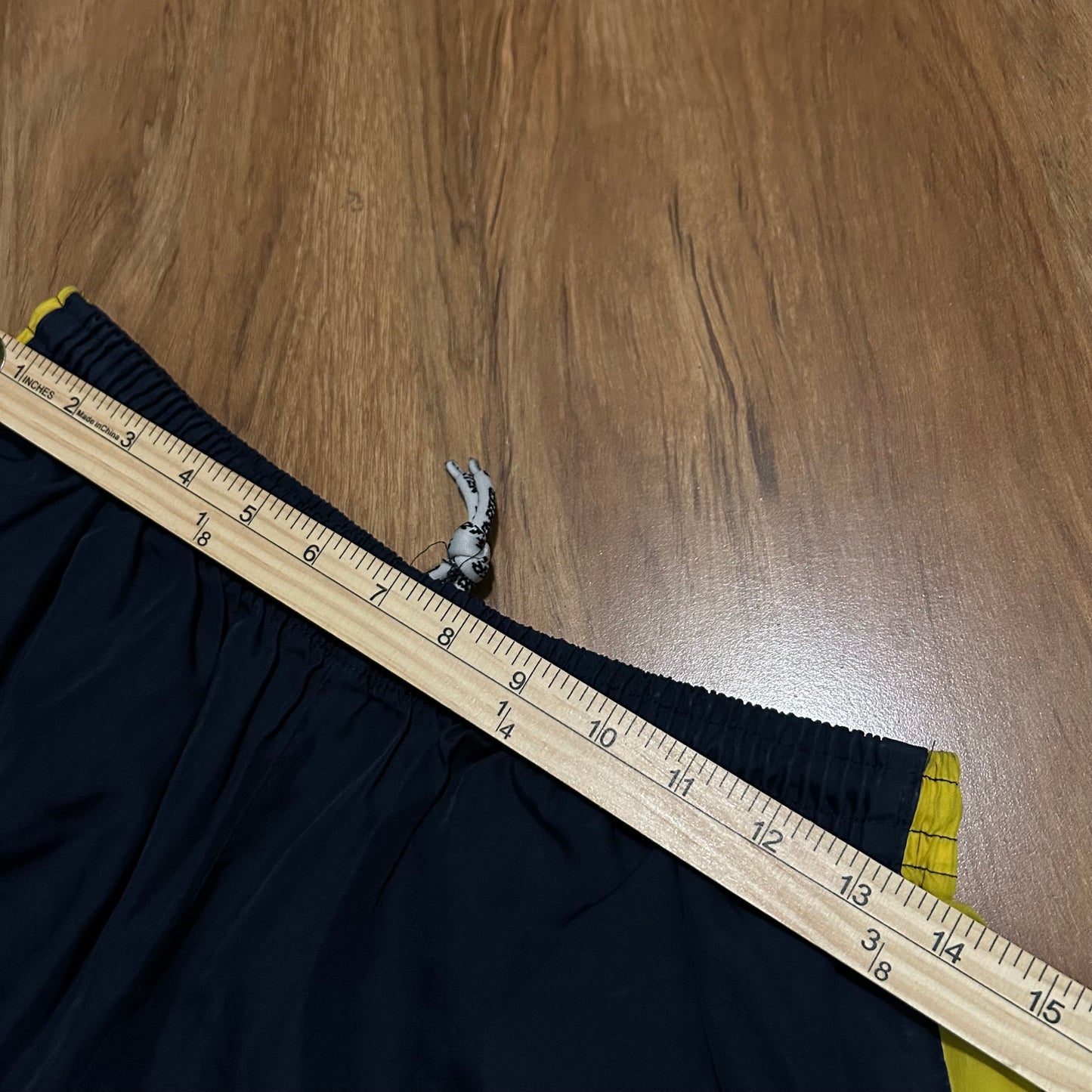 (Boys XL) Vintage Boys Starter Baggy Track Navy Yellow Pants