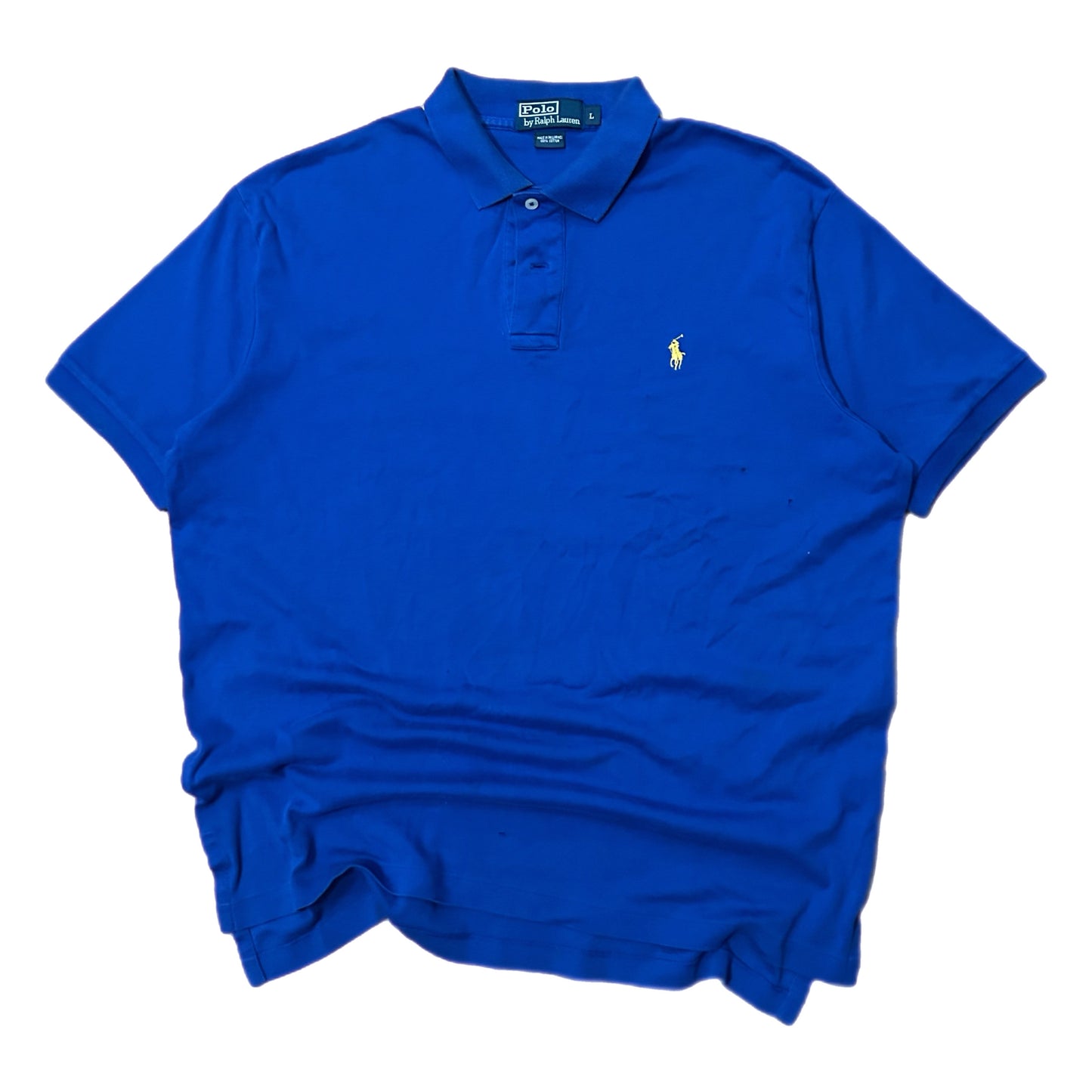 (L) Vintage Polo Ralph Lauren Blue Polo Shirt