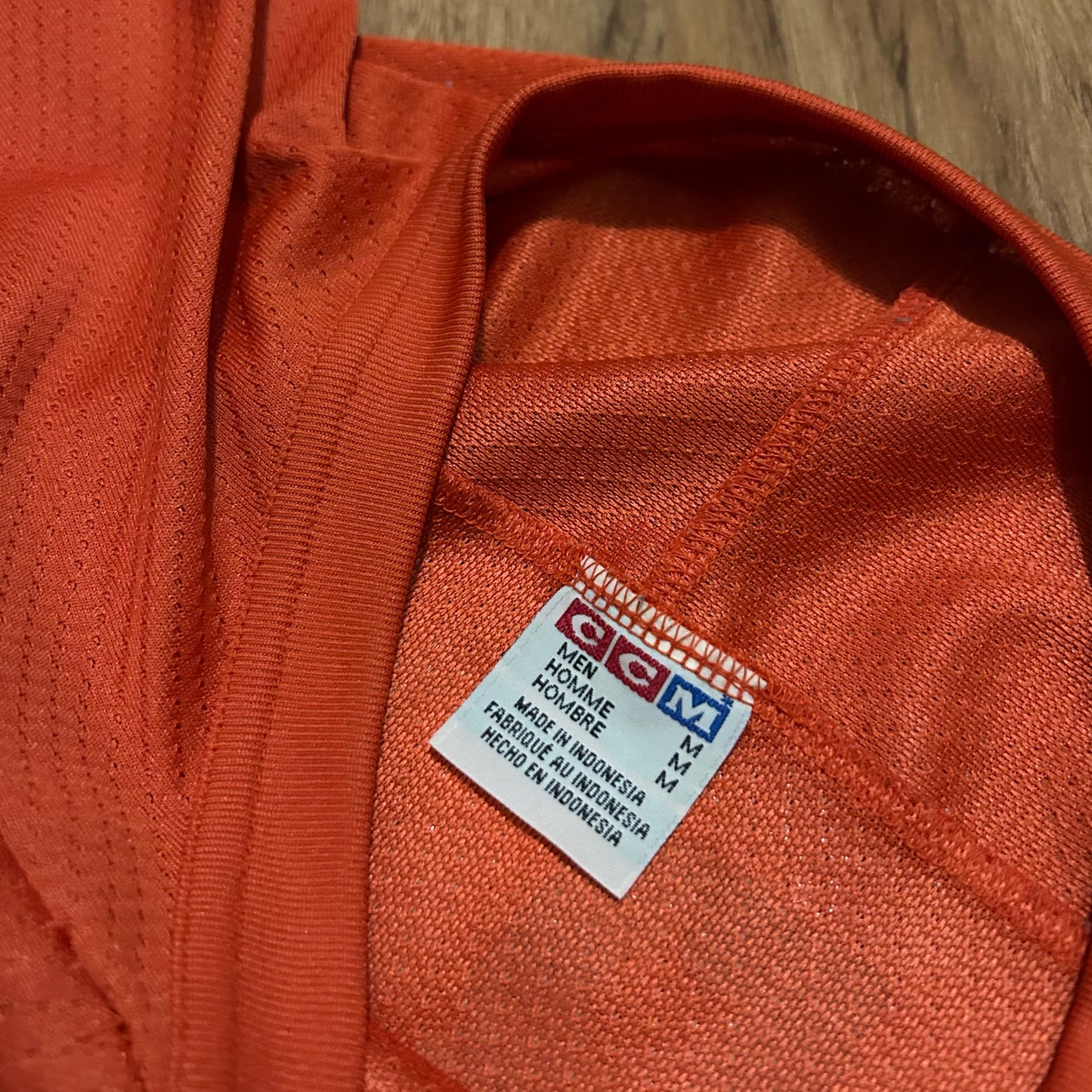 (M) Vintage CCM Roller Hockey Orange Hockey Jersey