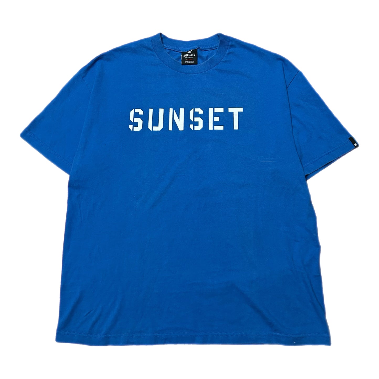 (XL) Undefeated Sunset Blvd Blue Shirt