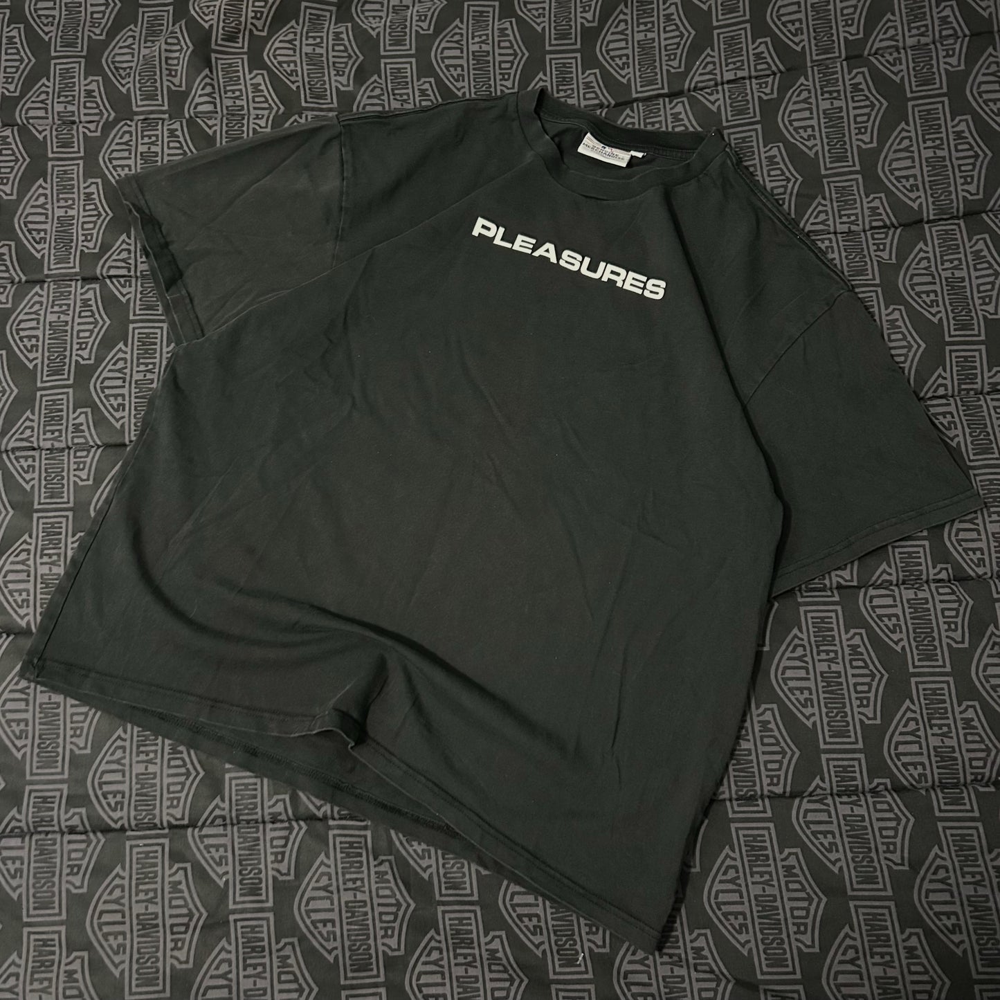 (L) Pleasures X MLB Los Angeles Dodgers Ballpark Black T-Shirt