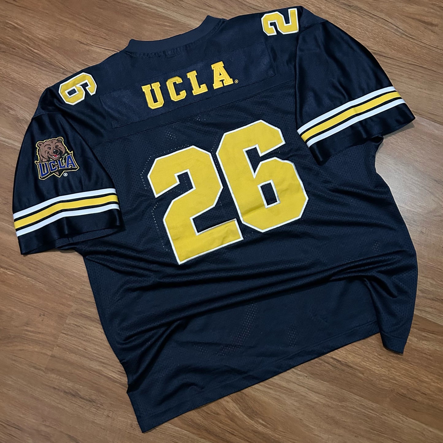 (XL) Vintage 2000s UCLA Bruins Embroidered Patch Navy Mesh Jersey
