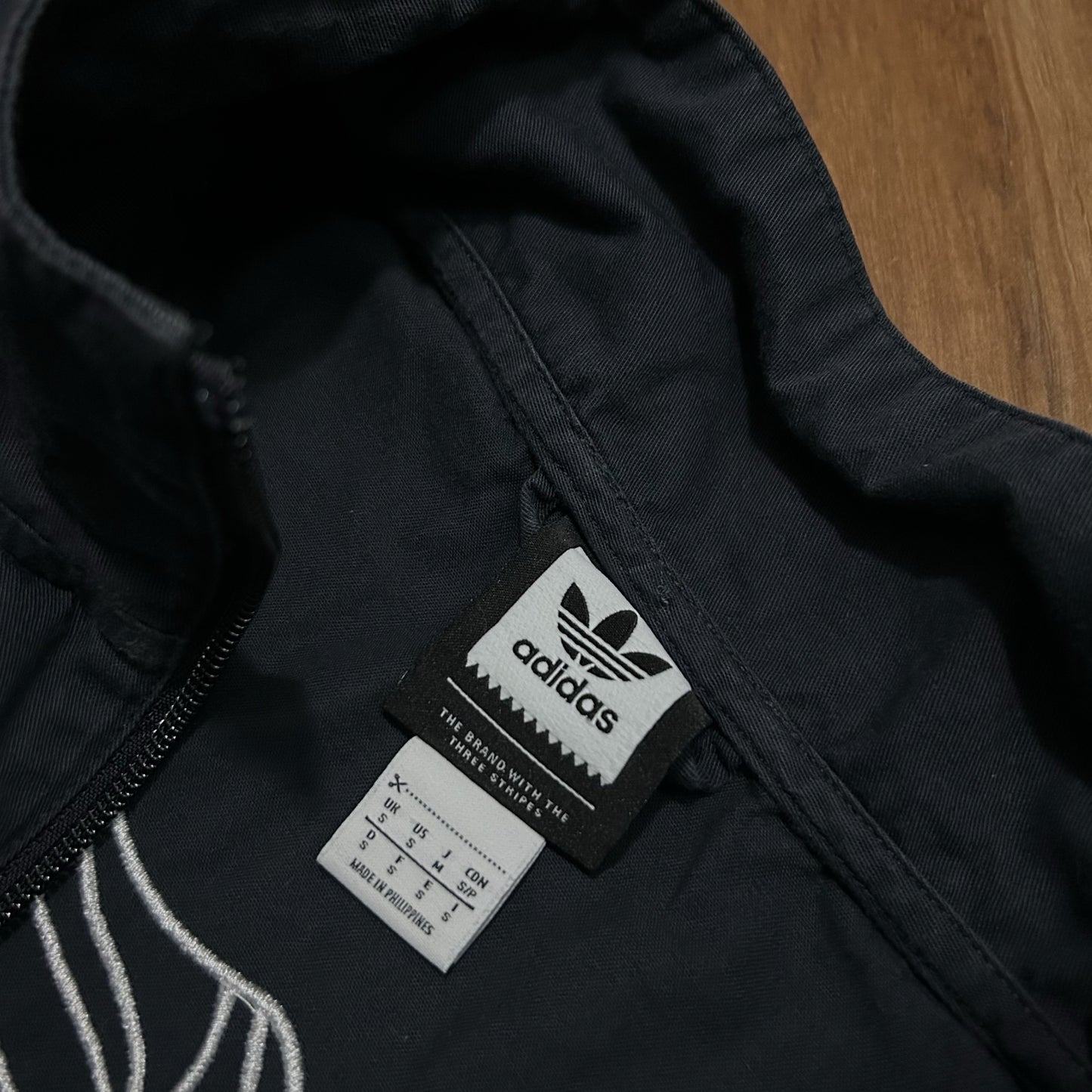(S) Adidas Josh Manoles Skateboard Zip-Up Navy Jacket