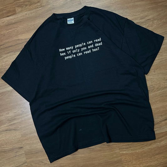 (XL) Vintage 2000s Hex Black T-Shirt