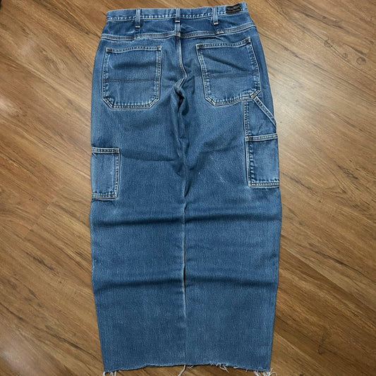 (33) Vintage Y2K All American Carpenter Dark Wash Denim Jeans