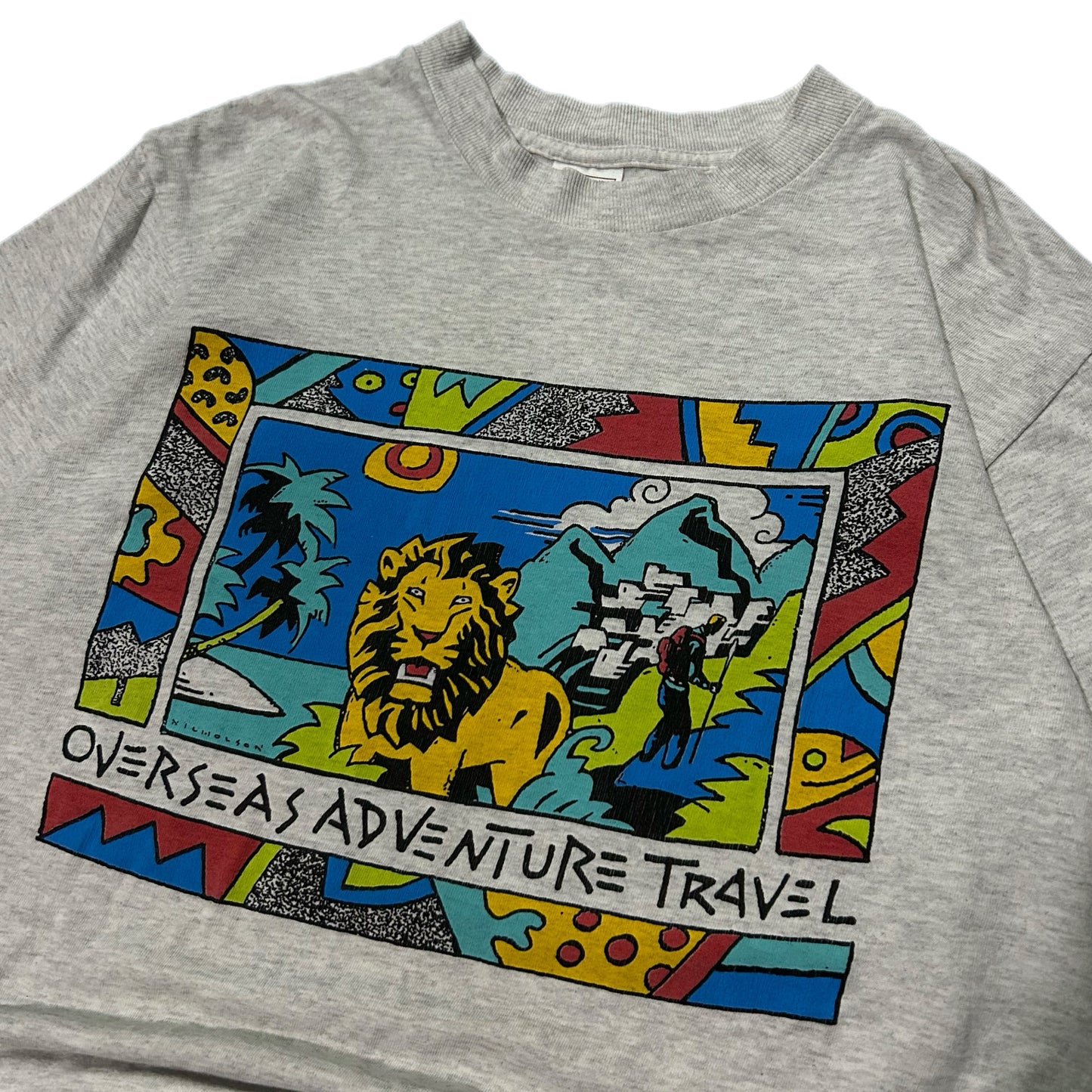 (M) Vintage Overseas Adventure Travel Shirt