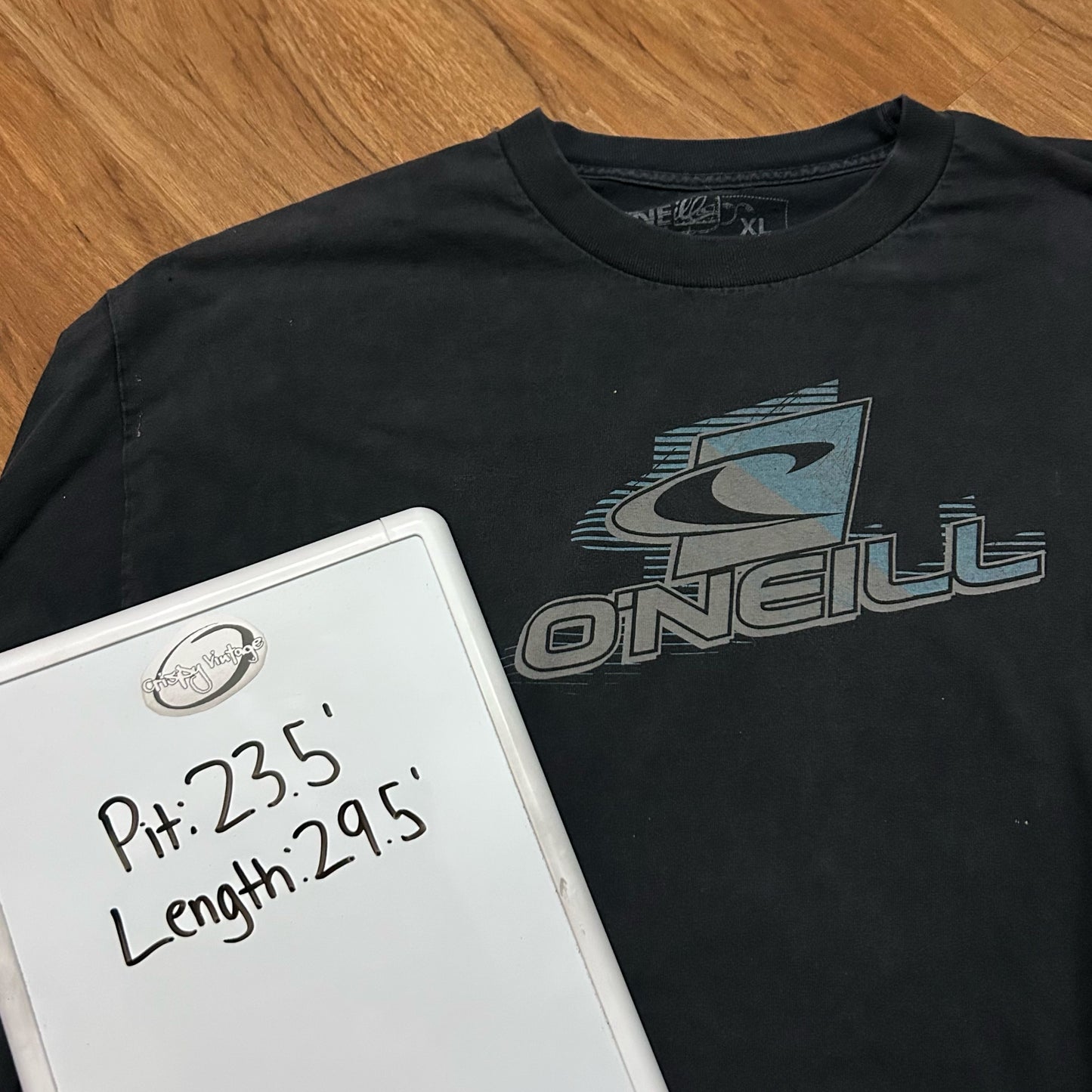 (XL) Vintage Y2K O'Neill Center Logo Black Longsleeve T-Shirt