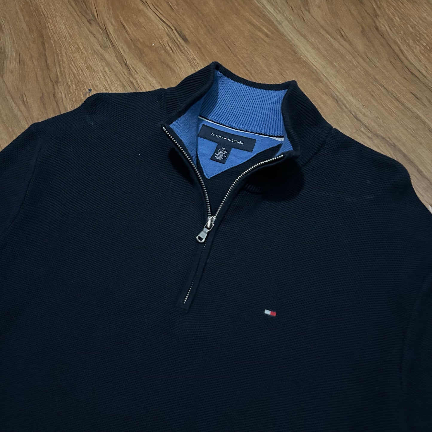 (XL) Tommy Hilfiger Navy Blue Quarter-Zip