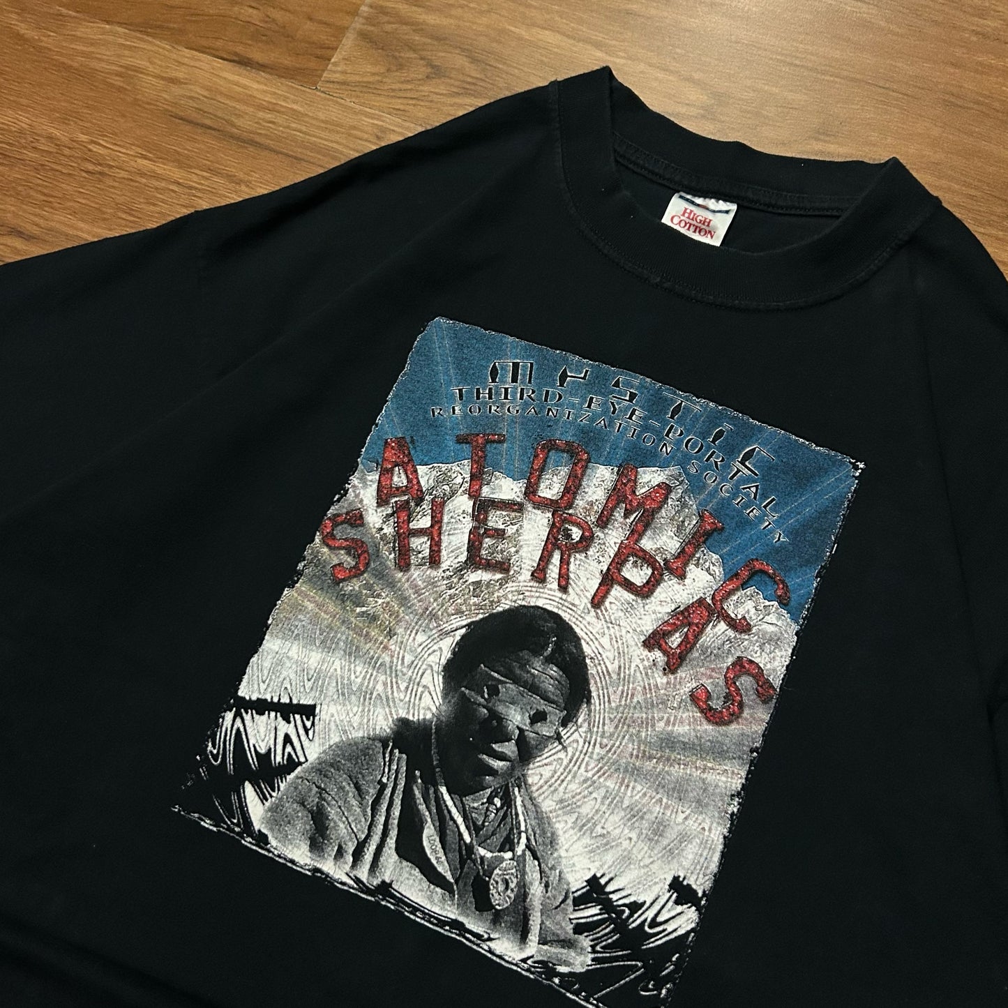 (XL) Vintage Atomic Sherpas Third Eye Black T-Shirt