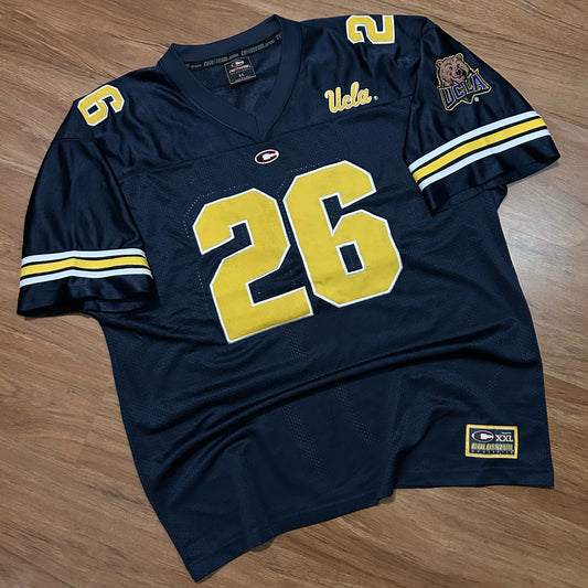 (XL) Vintage 2000s UCLA Bruins Embroidered Patch Navy Mesh Jersey
