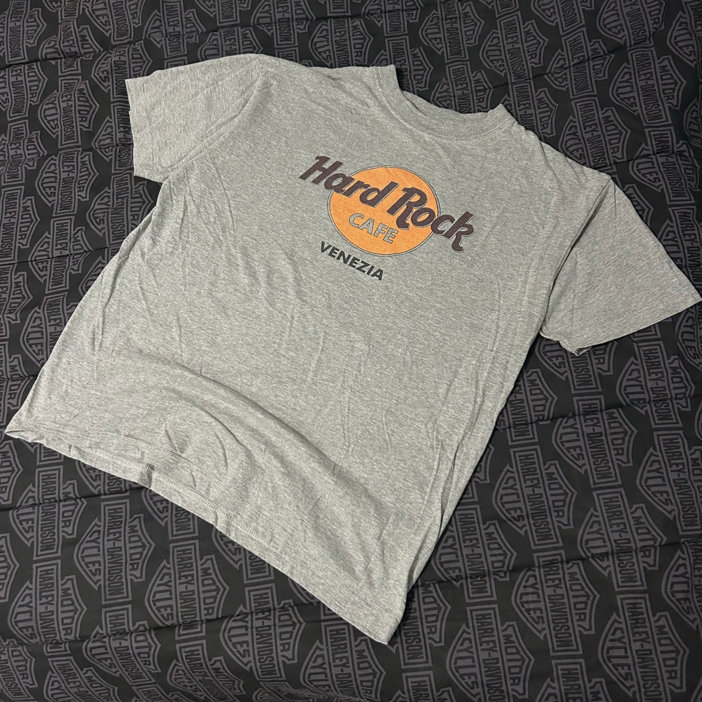 (L) Vintage Hard Rock Cafe Venezia Italy Heather Gray T-Shirt