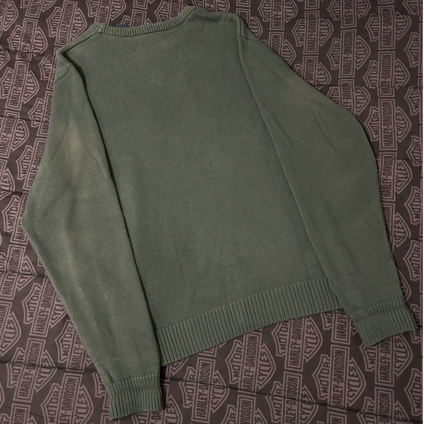 (XL) Vintage Chaps Ralph Lauren Forest Green Knitted Pullover Crewneck