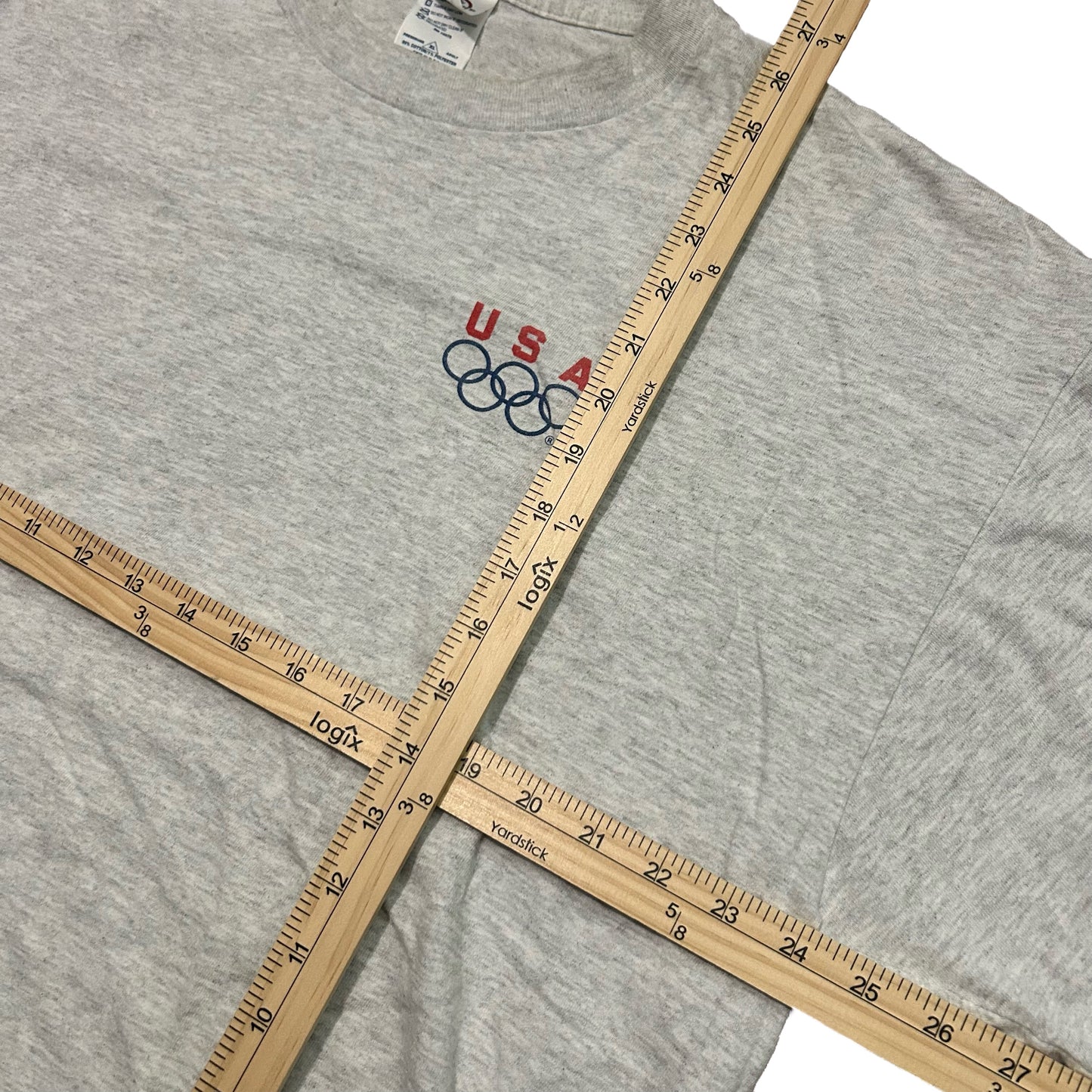 (XL) 2000s Team USA Olympics Flag Grey T-Shirt