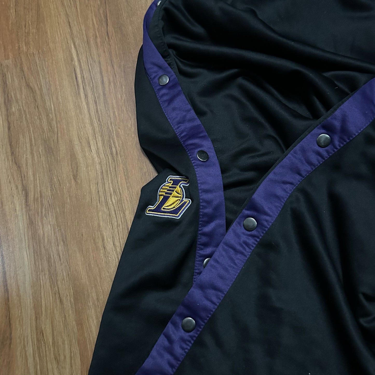 (M) Vintage Y2K NBA Los Angeles Lakers Tear-Away Baggy Track Pants
