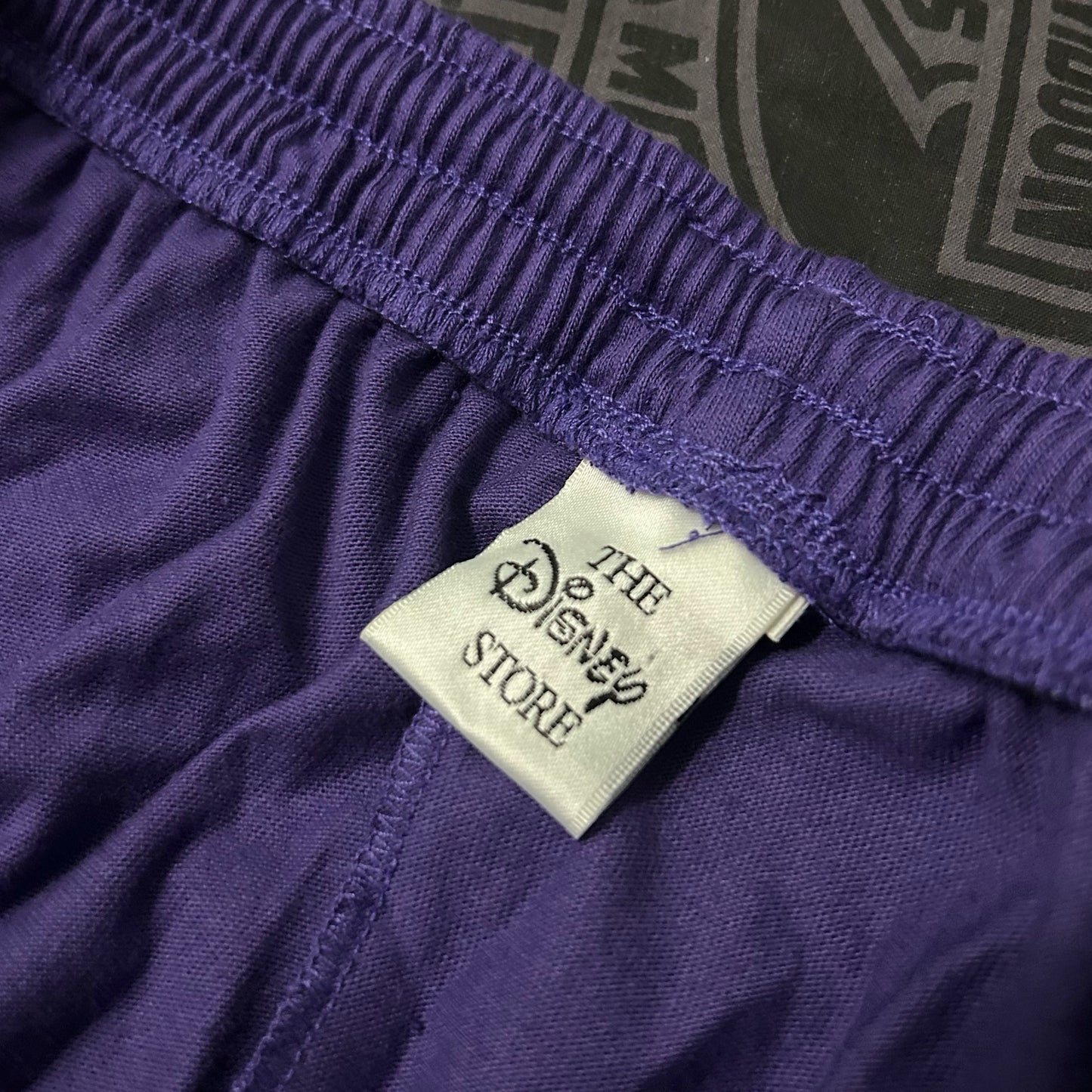 (S/M) Vintage 90s Disney Store Winnie the Pooh Embroidered Purple Lounge Shorts