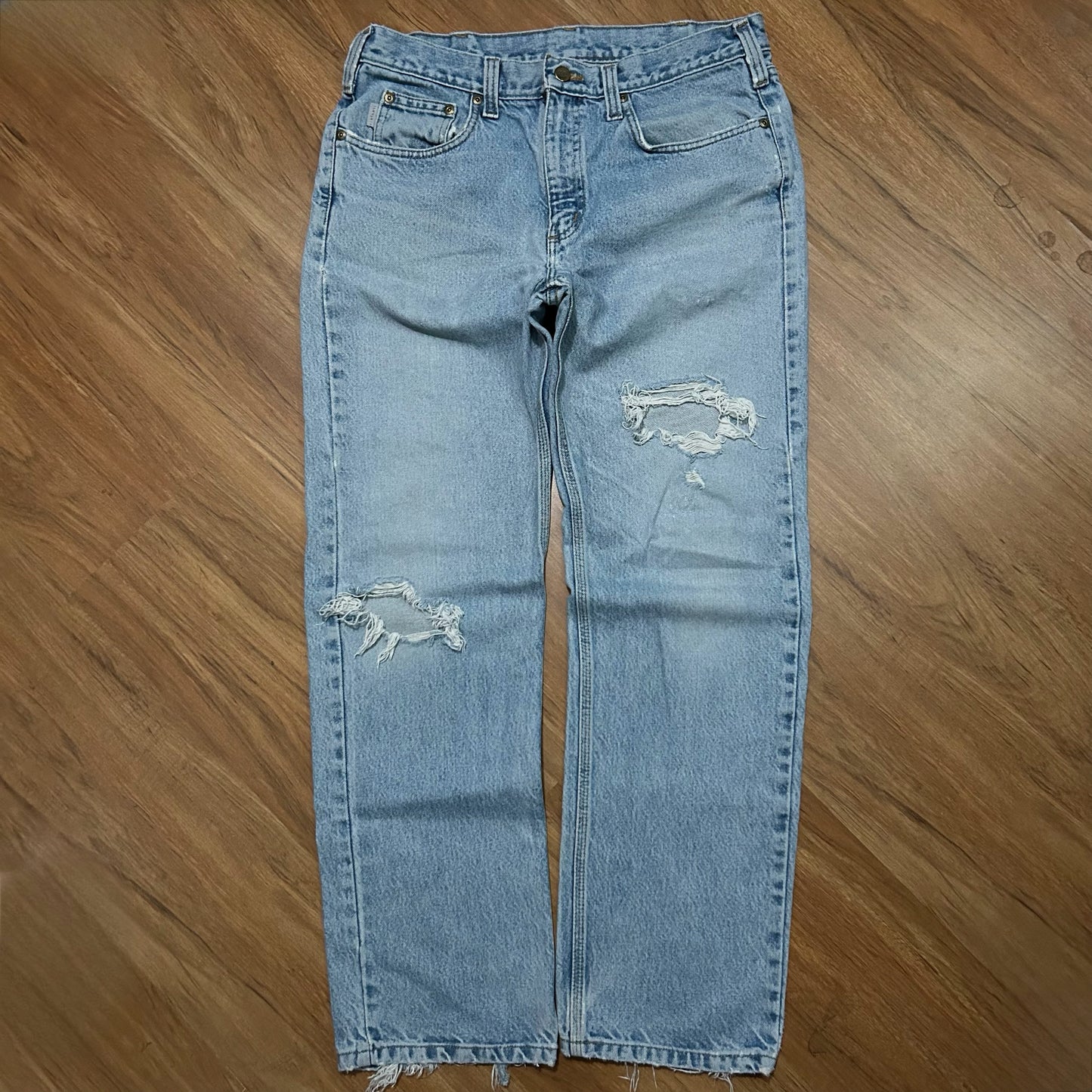 (34) Carhartt Traditional Fit Denim Workwear Jeans