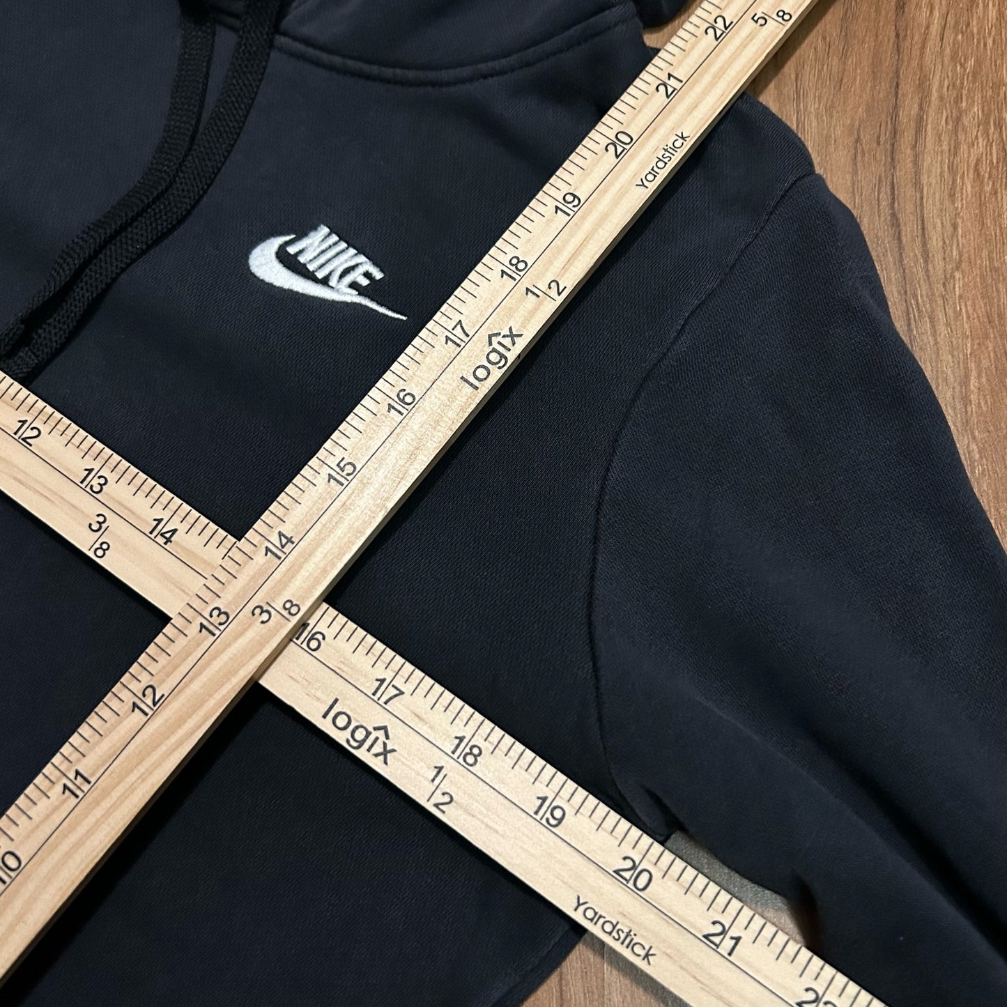 (XS) Modern Nike Sportswear Black Pullover Hoodie