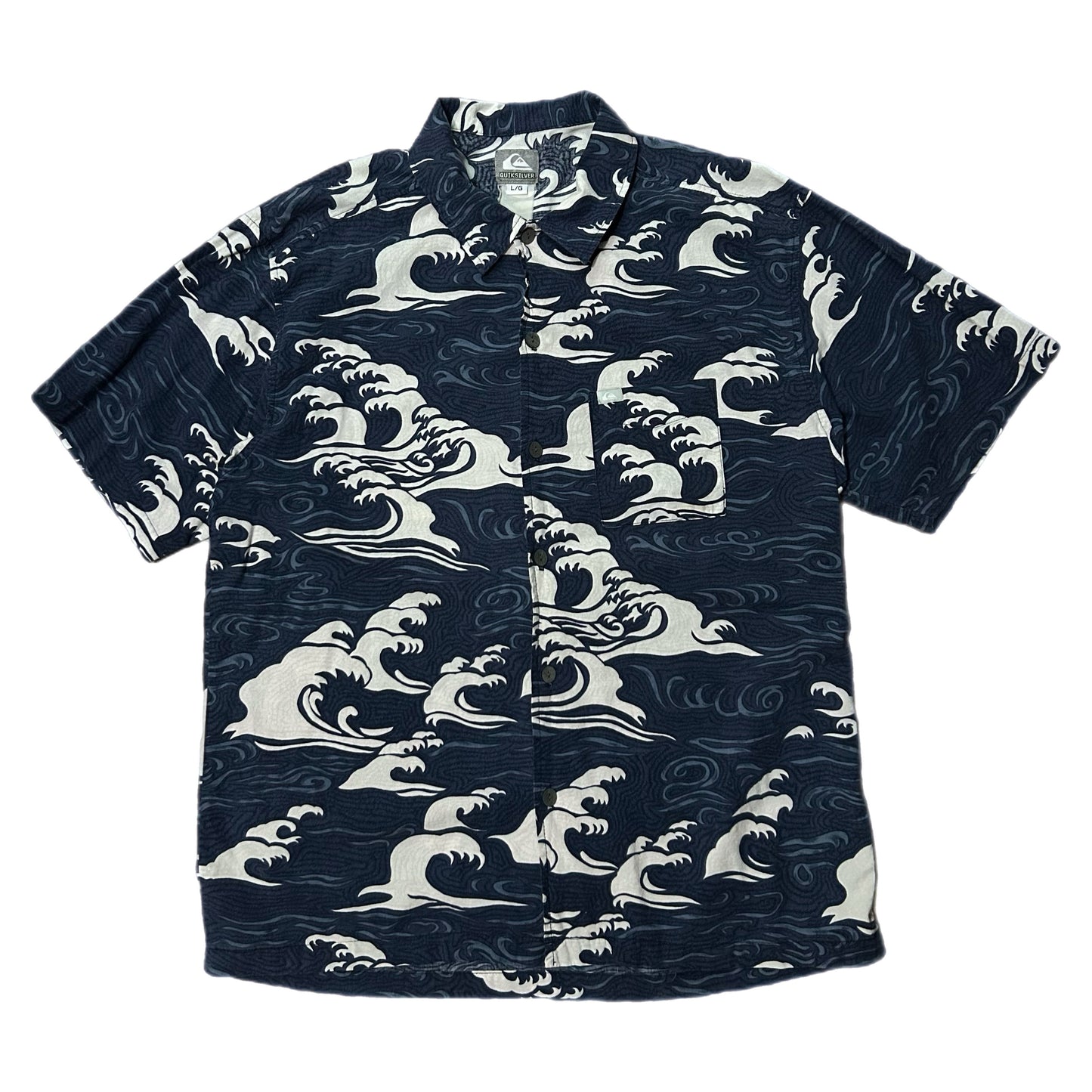 (L) Y2K Quicksilver Waves Polo Shirt