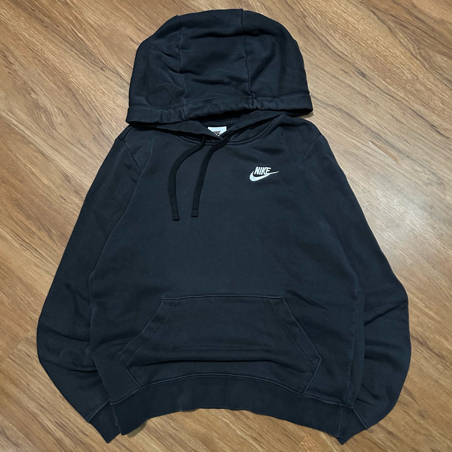 (XS) Modern Nike Sportswear Black Pullover Hoodie
