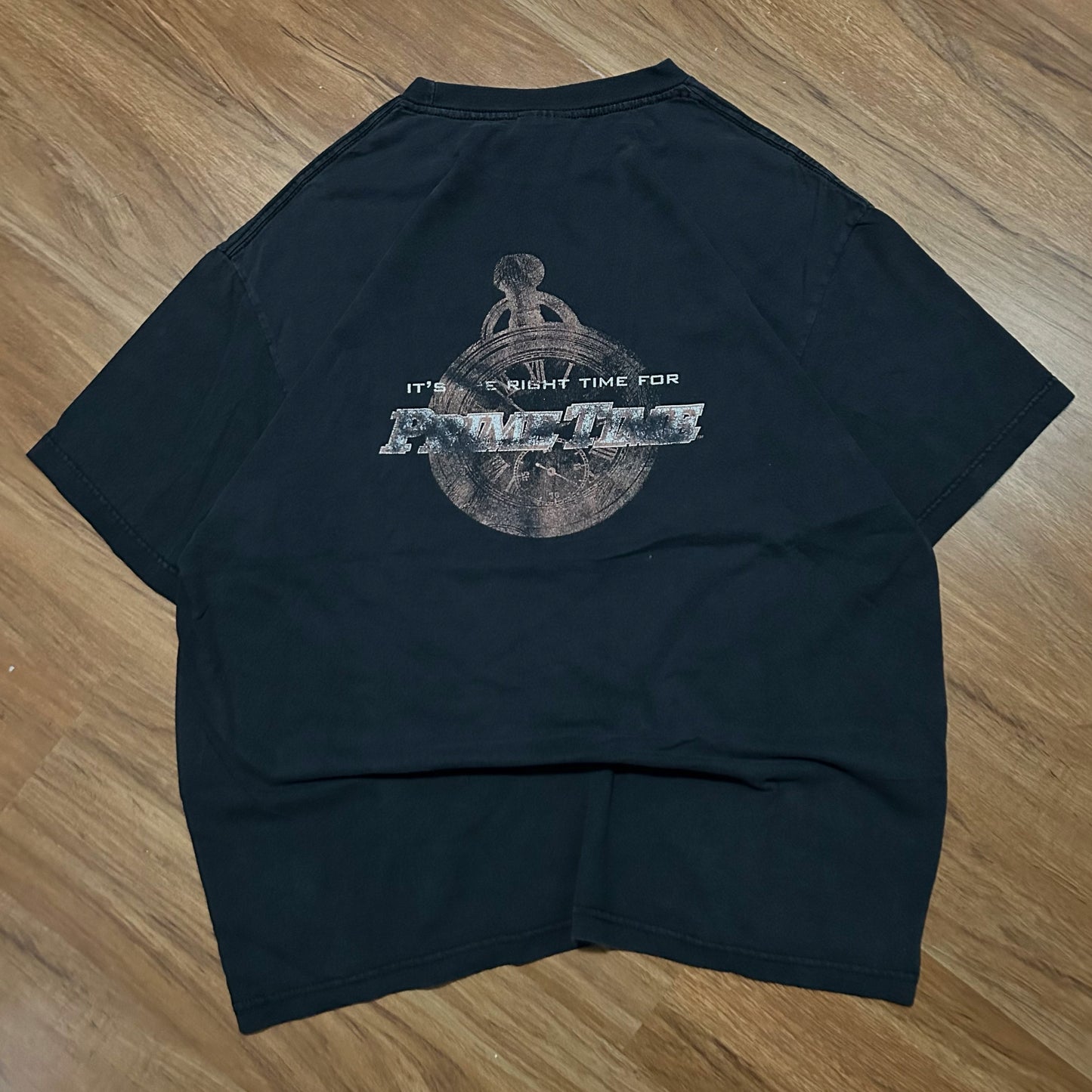 (XL) Vintage Prime Time Flavored Cigars Pocket Watch Graphic T-Shirt