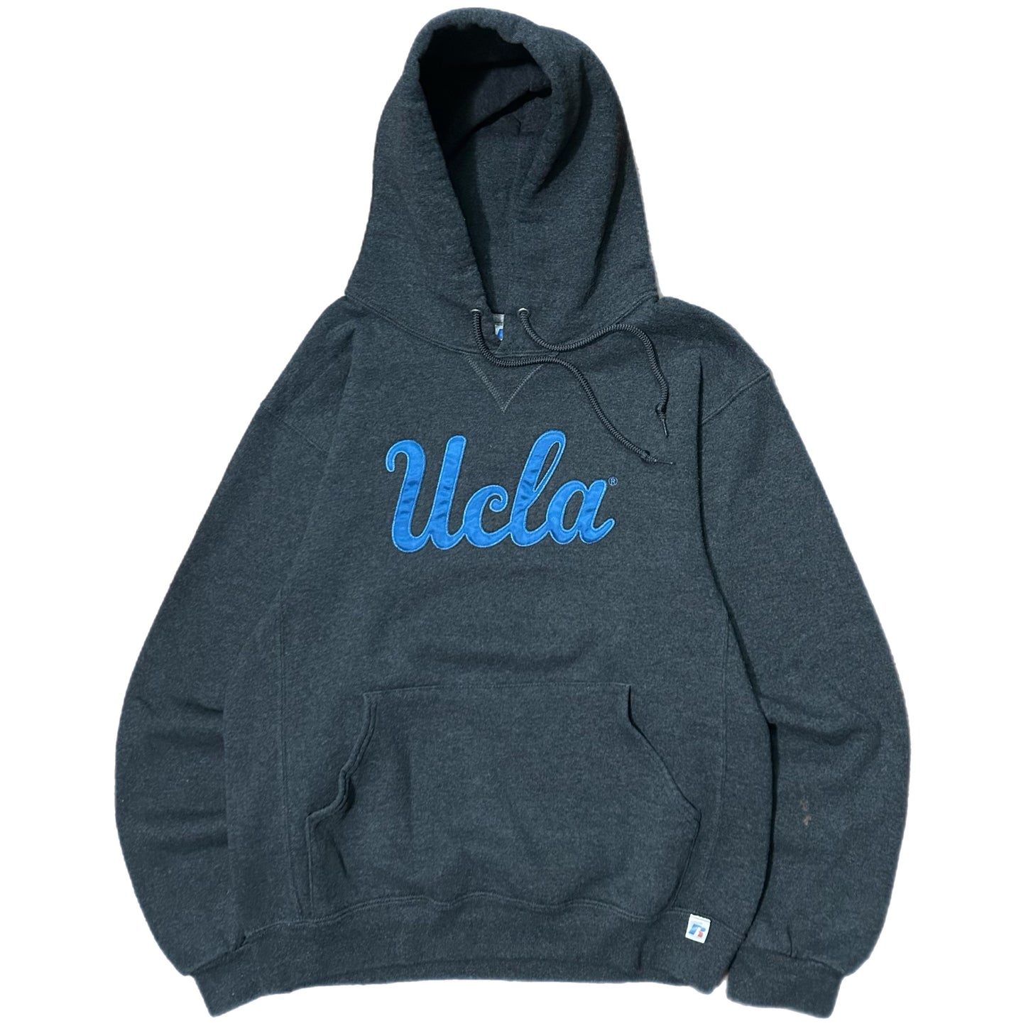 (S) Russell Athletics UCLA Embroidered Grey Pullover Hoodie