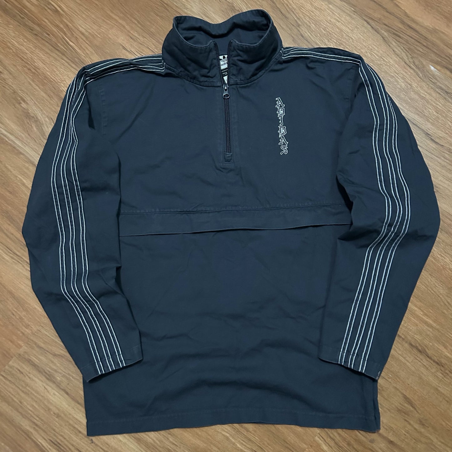 (S) Adidas Josh Manoles Skateboard Zip-Up Navy Jacket