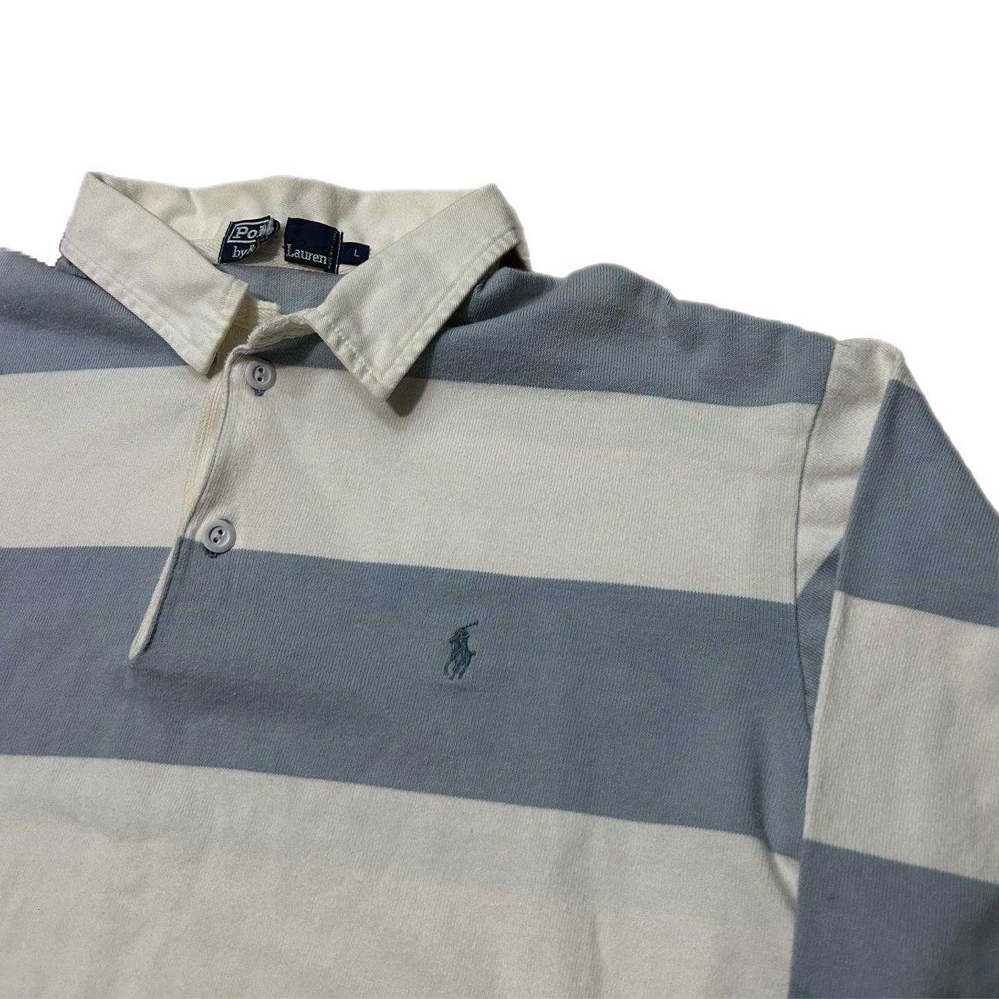 (L) Vintage Ralph Lauren Polo Striped Rugby Shirt