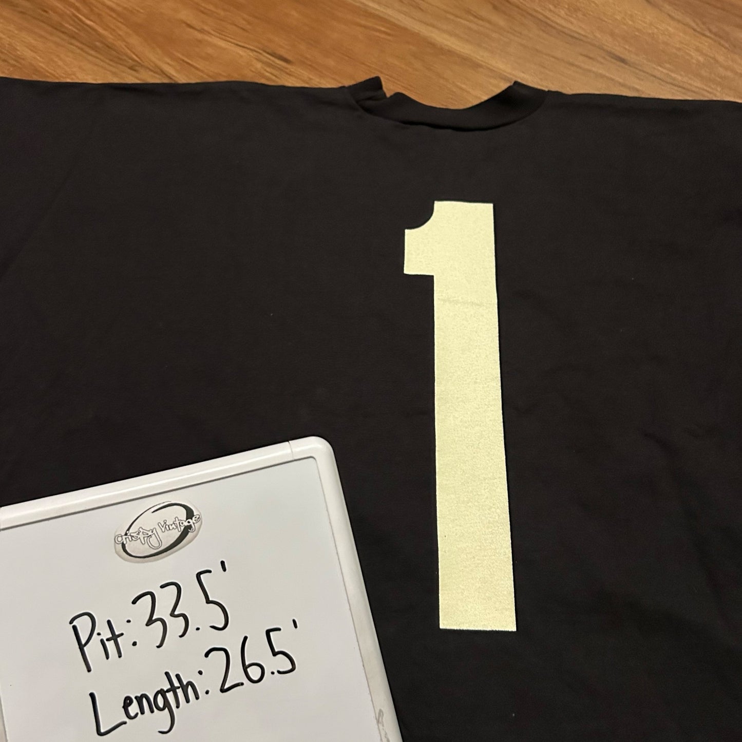(Size 3) Kanye West Yeezy Vultures One Box 1 Black T-Shirt