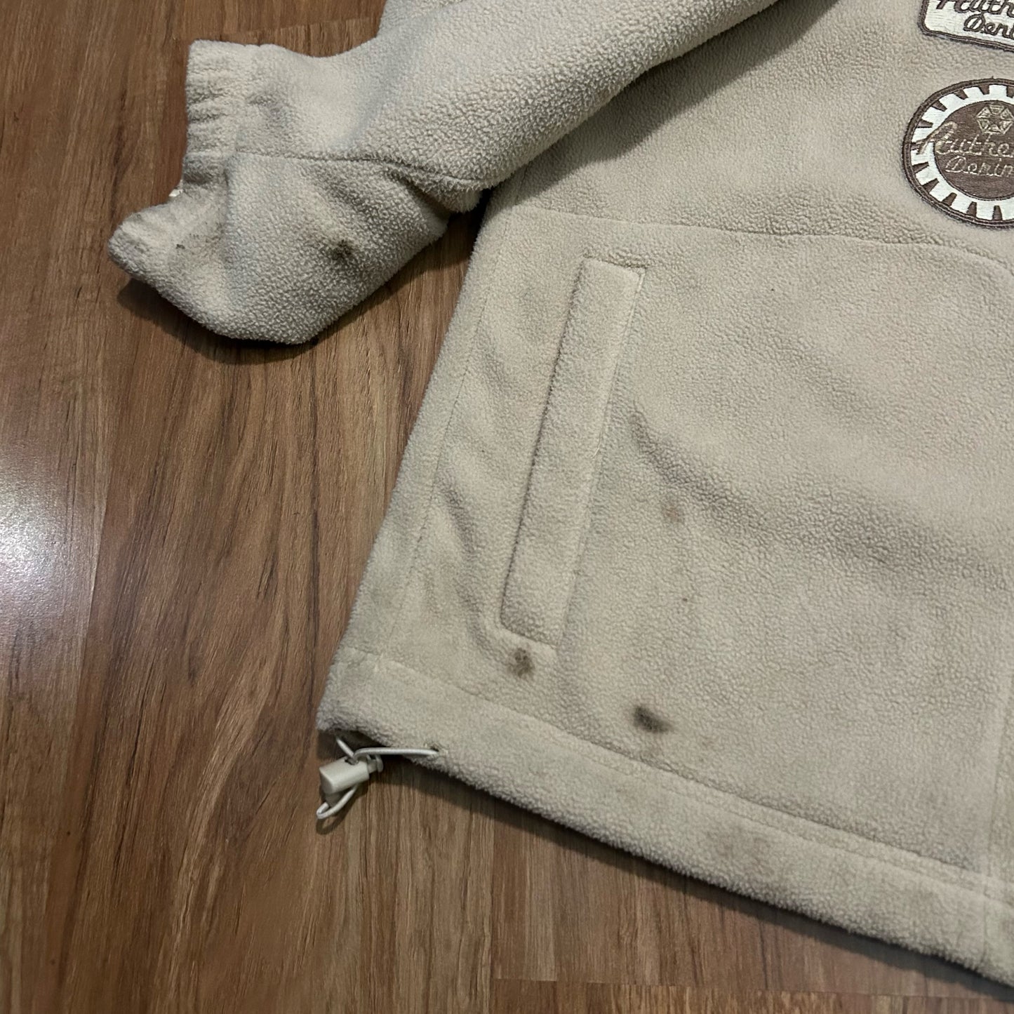 (XL) Vintage Y2K Southpole Beige Quarter-Zip Fleece