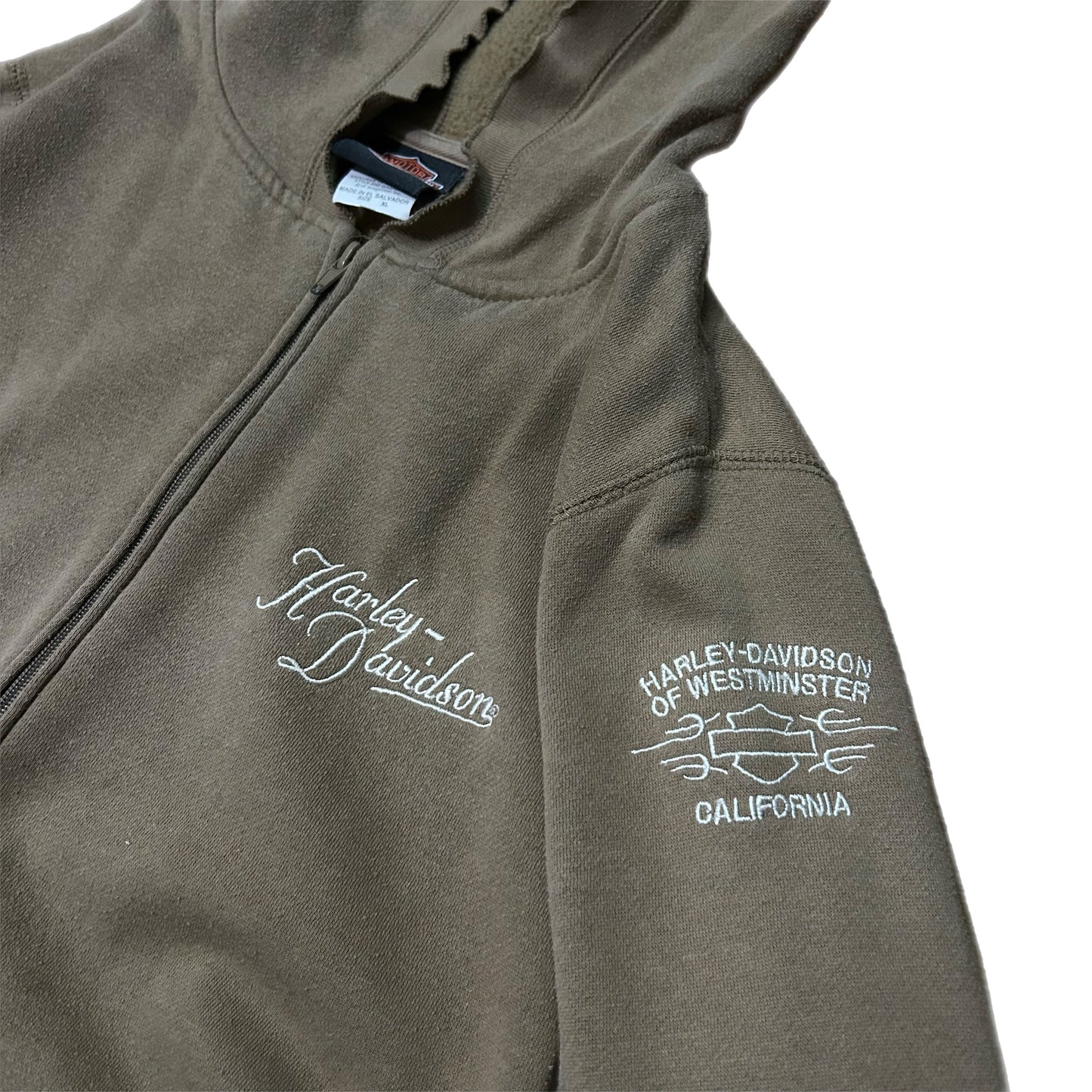 (Woman XL) Harley Davidson Westminster California Zip-Up Hoodie