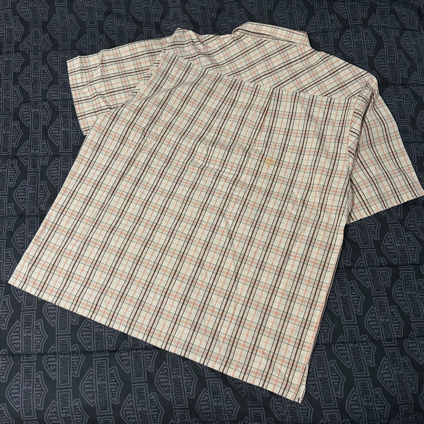 (XXL) Vintage Y2K Southpole Plaid Shortsleeve Button Up Shirt